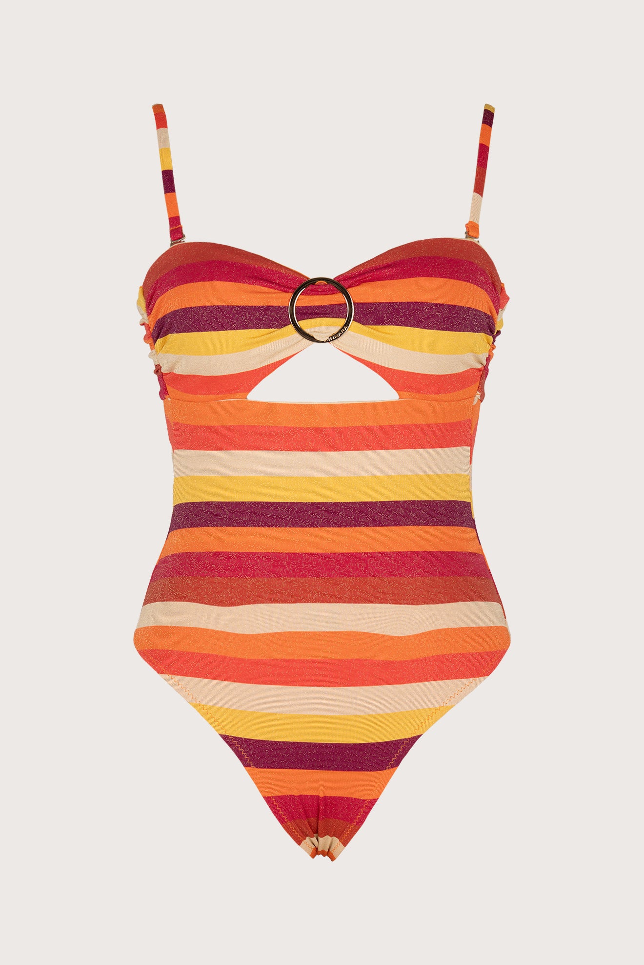 SUNSET BANDEAU ONE-PIECE GOLDEN RING