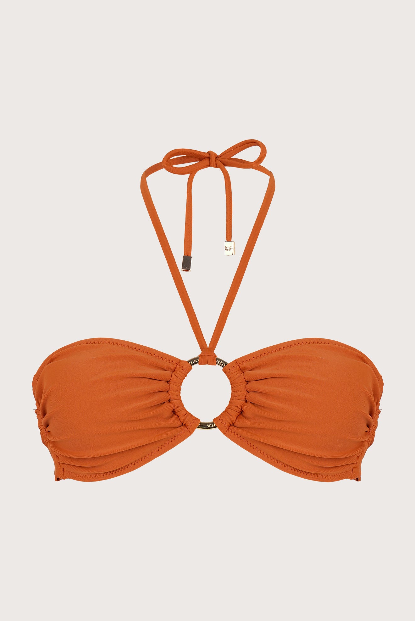 Strapless Bikini Top Fox Orange