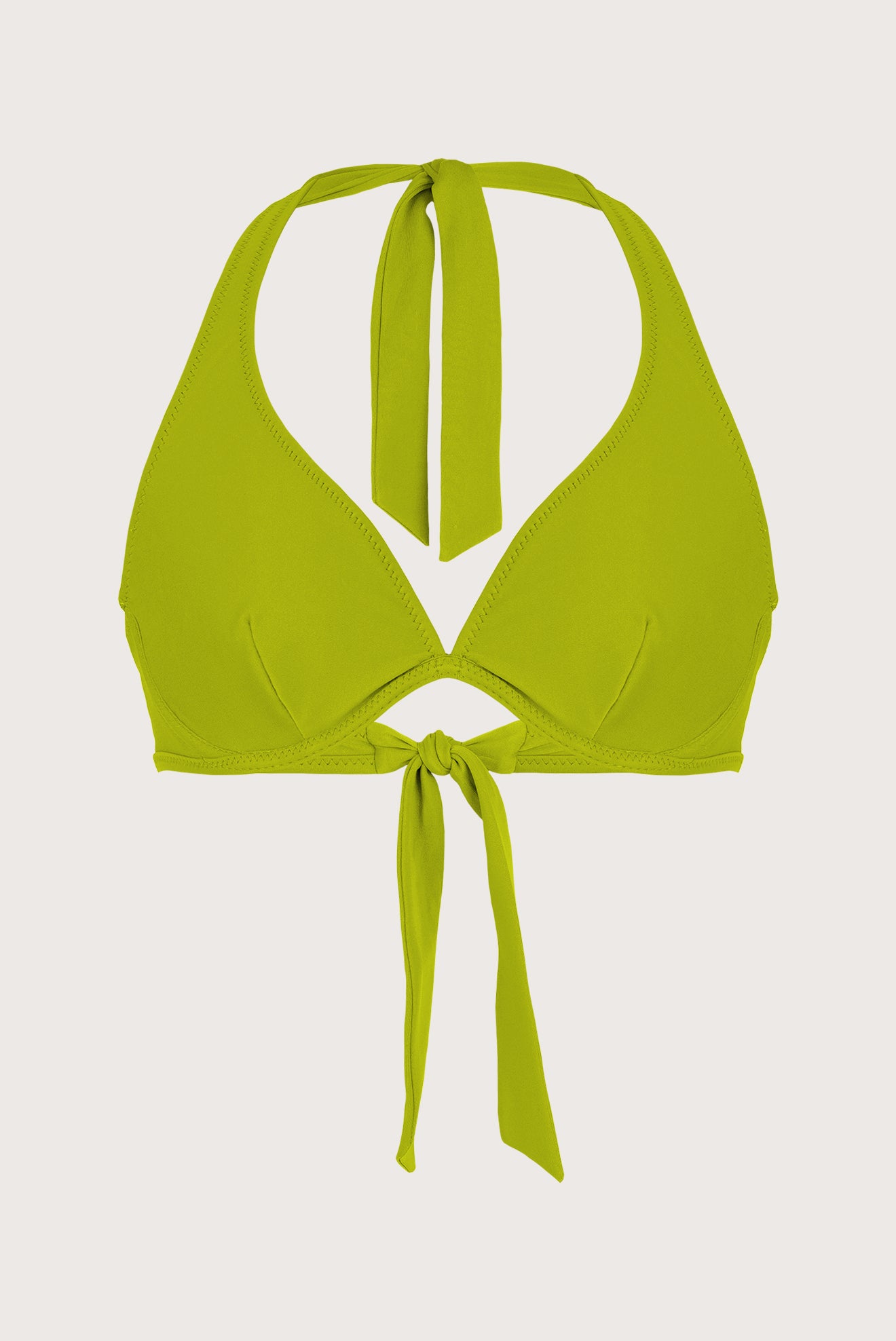 Halter Corset Bikini Top Joker Lime Green