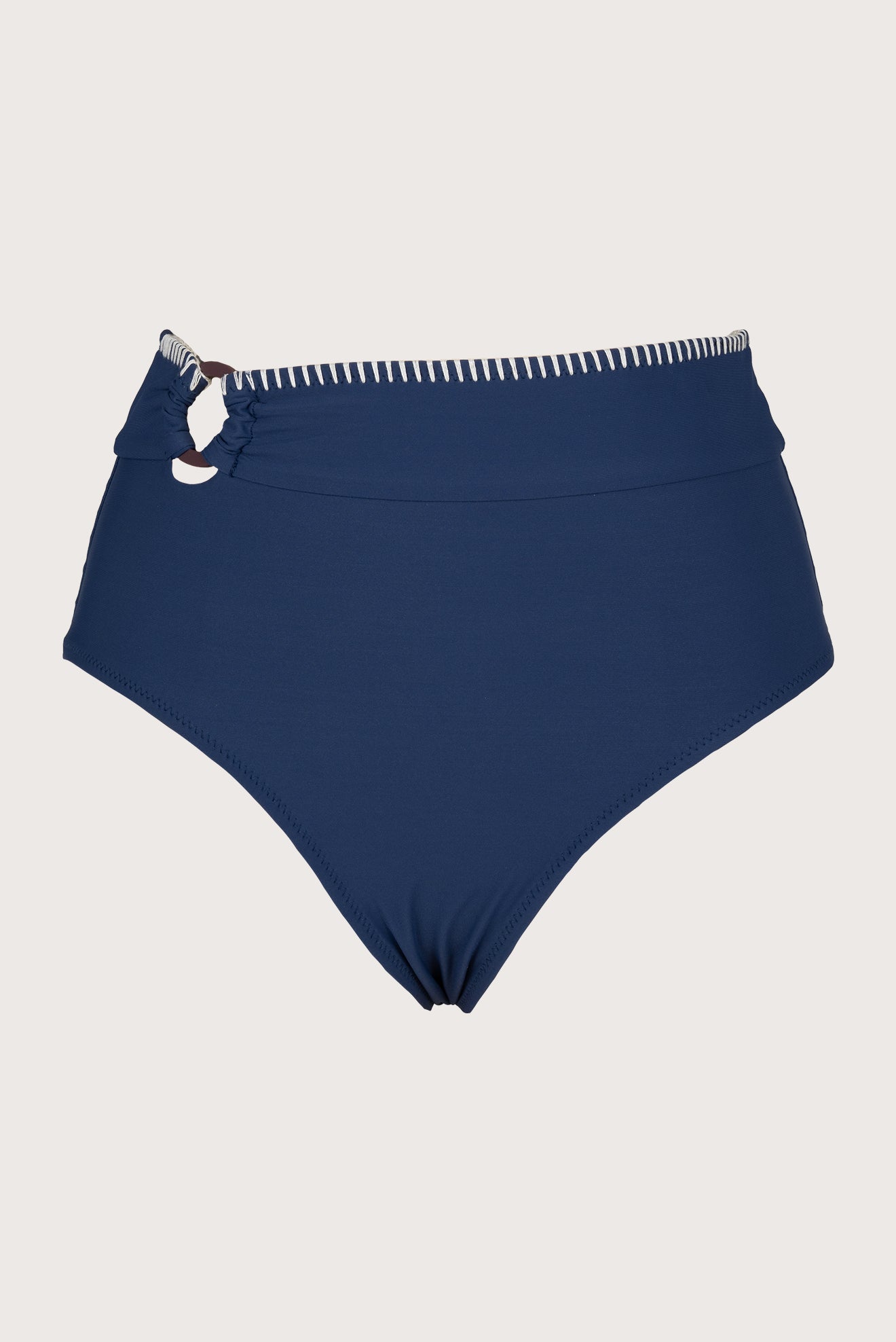 High-Waist Ring Bottom Sarzay Blue