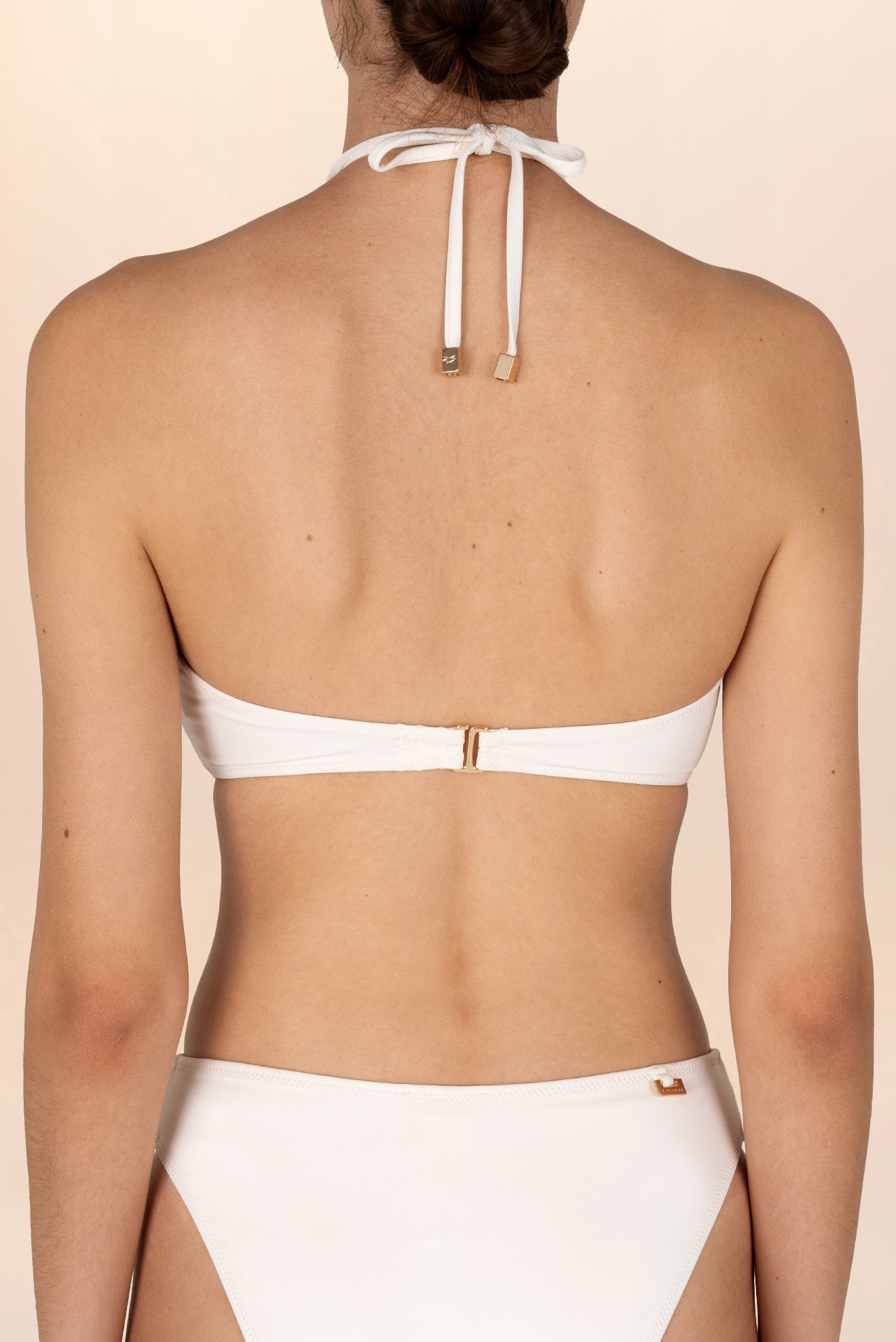 Bandeau V-Strap Top Off White