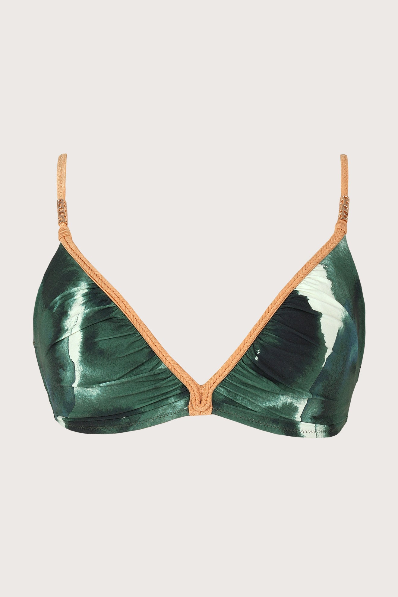 Triangle Bikini Top with Braided Straps Cluis