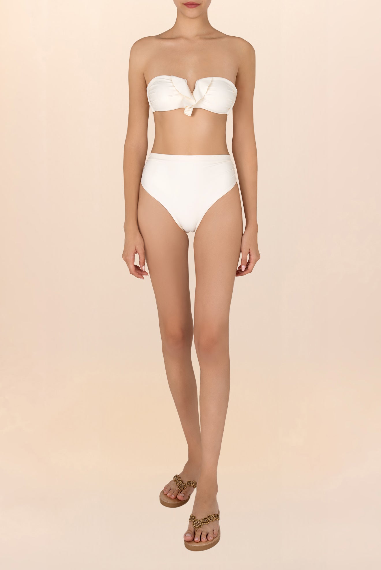 Top Bandeau U Lyon Off-White