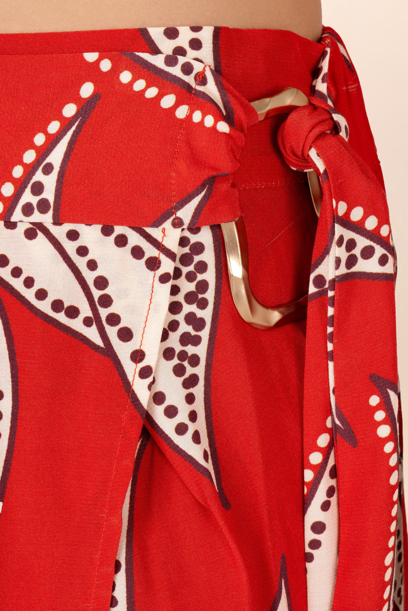 Nimes Printed Pareo Skirt