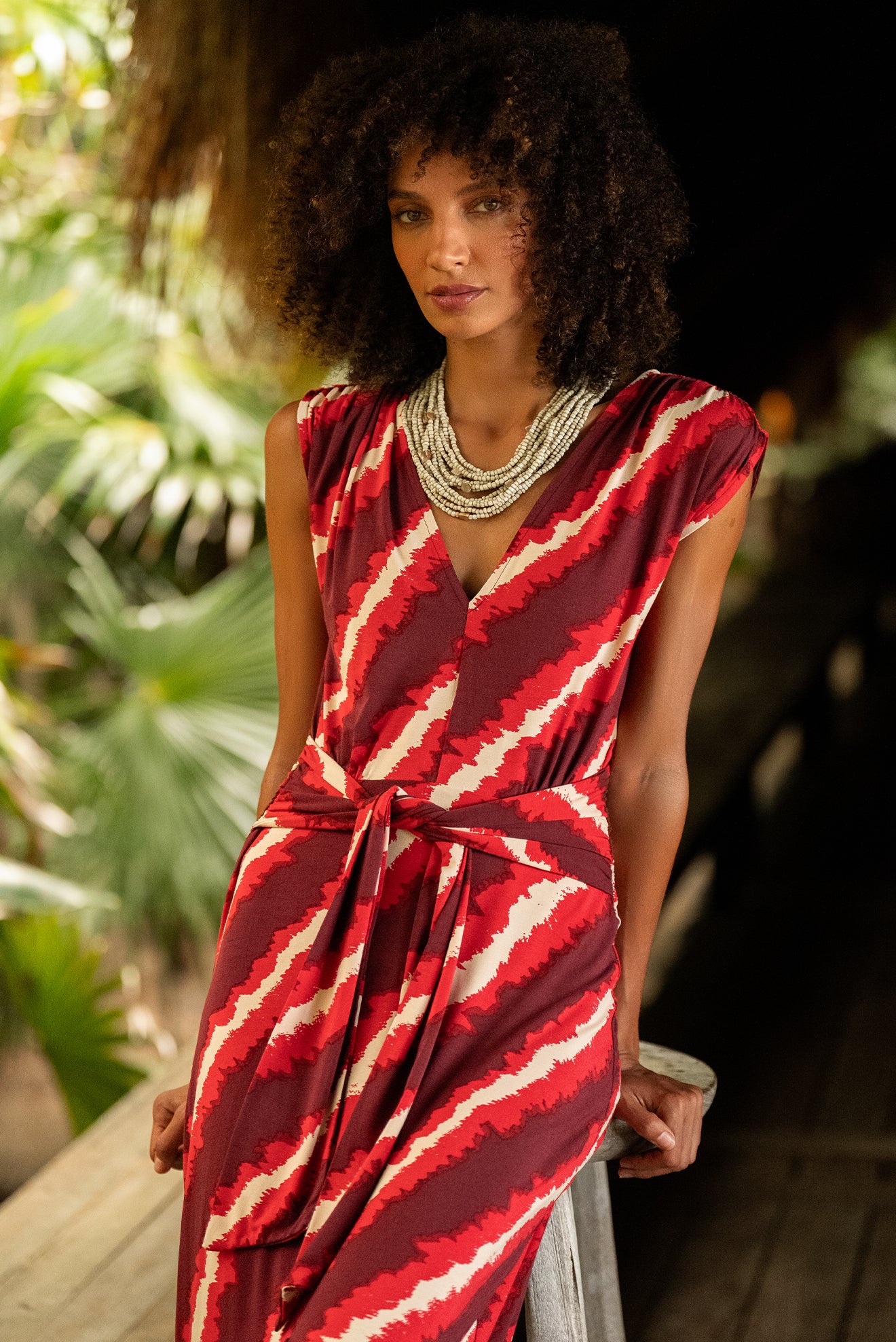 Vestido Largo Estampado Lyon