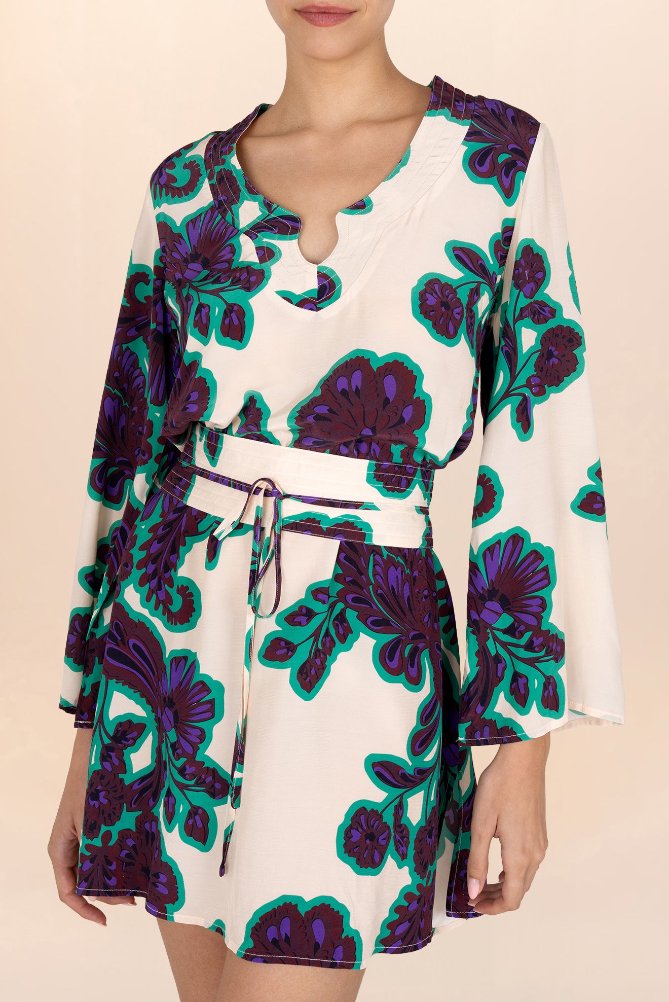 Lucera V-Neck Short Kaftan