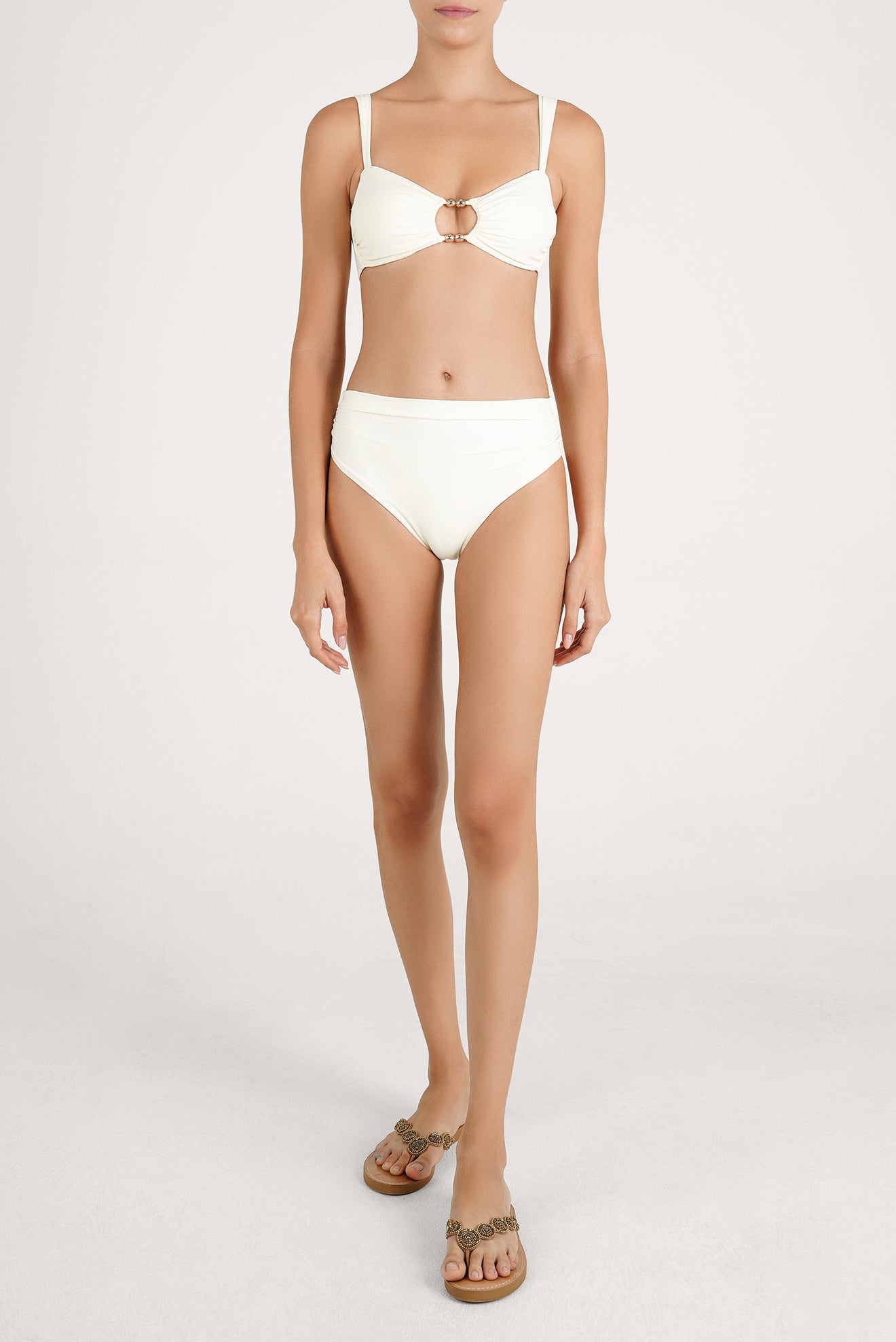 Ilhabella High-Waisted Ruched Bottom