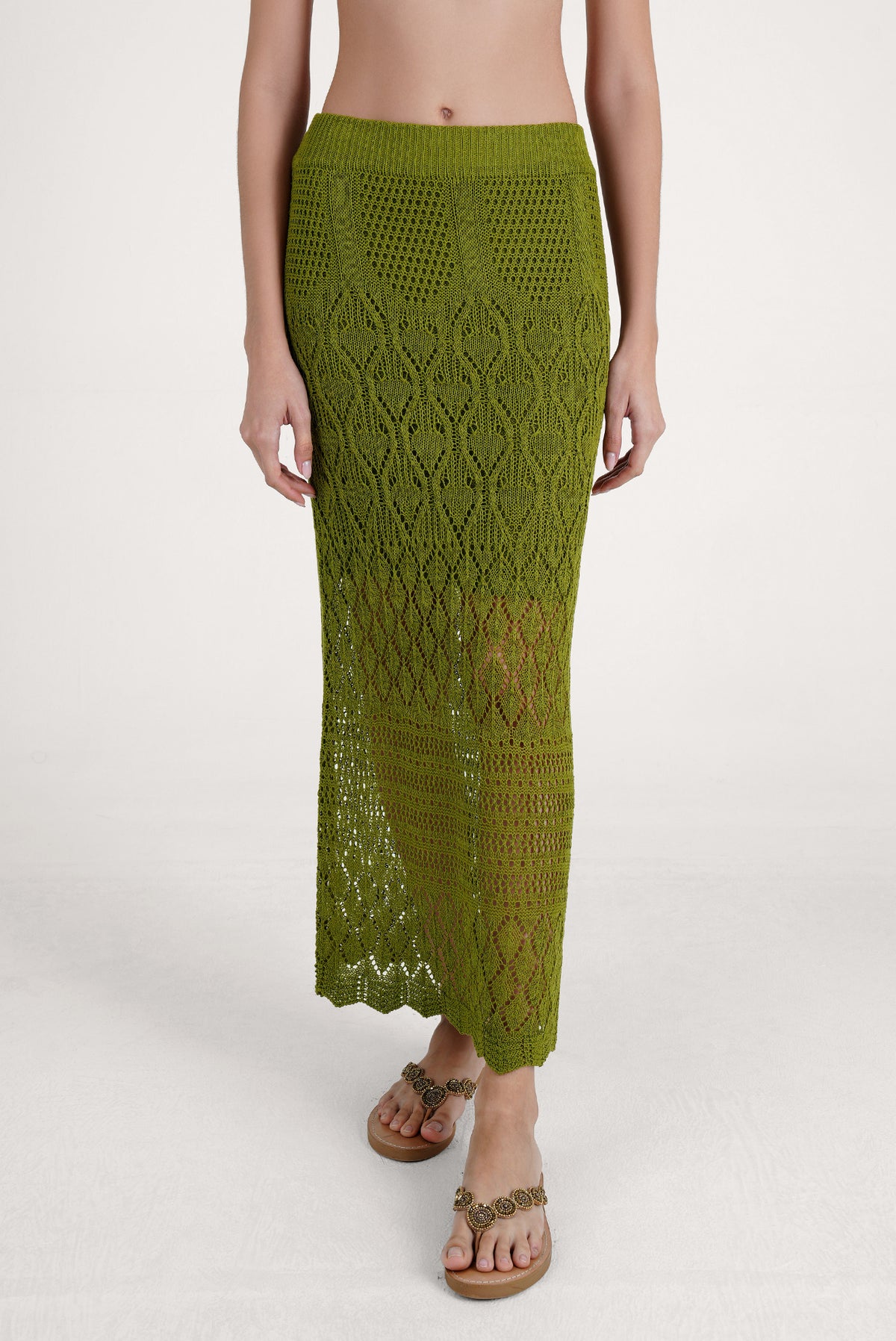 Caraiba Long Skirt Green