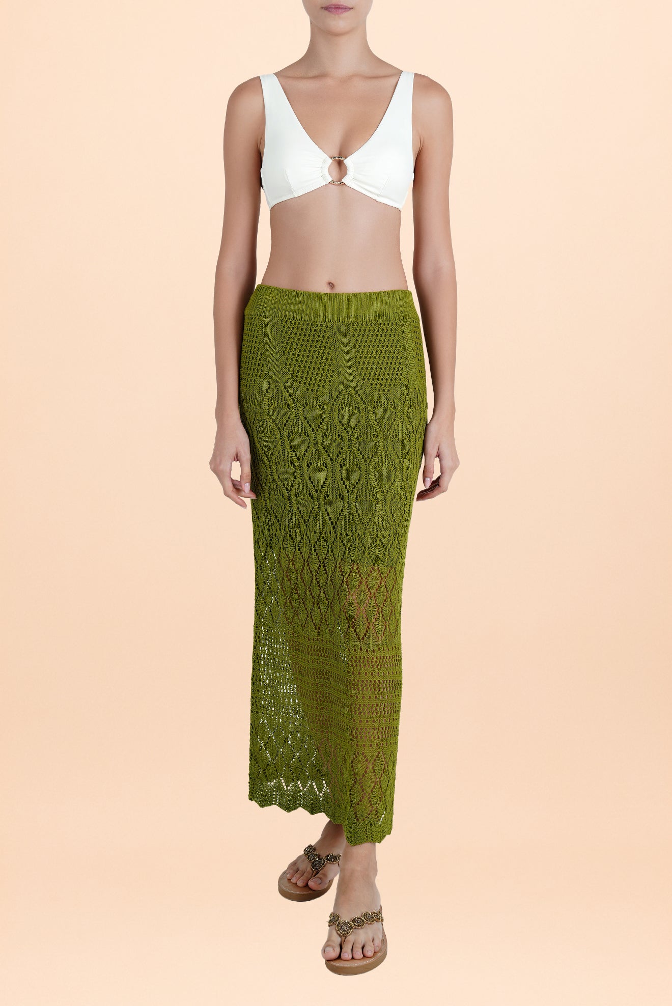 Falda Larga Caraiba Verde