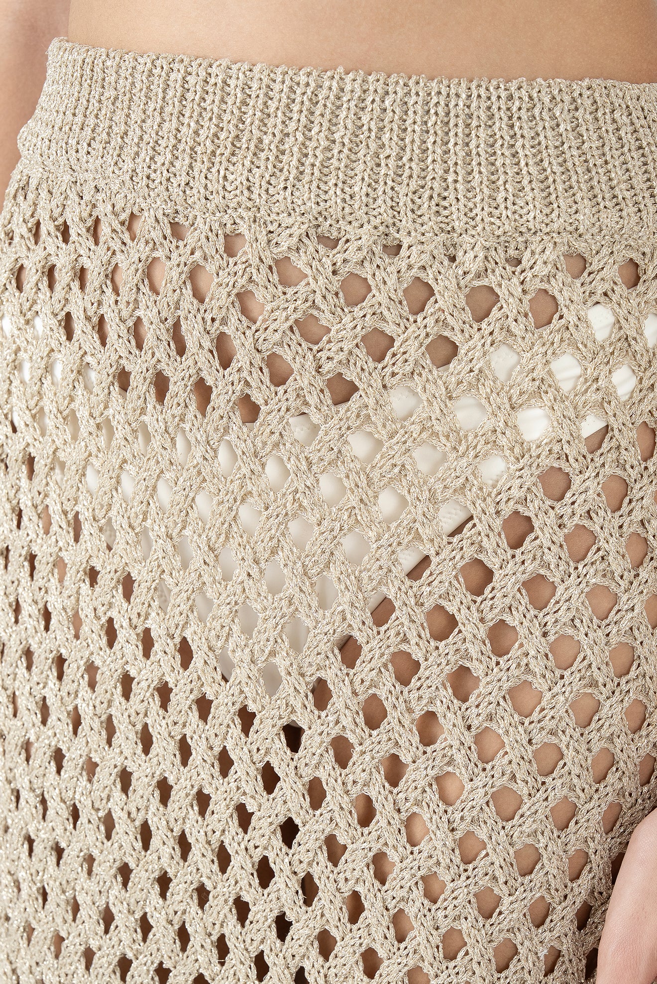 Falda Larga Calada Do Reis Beige