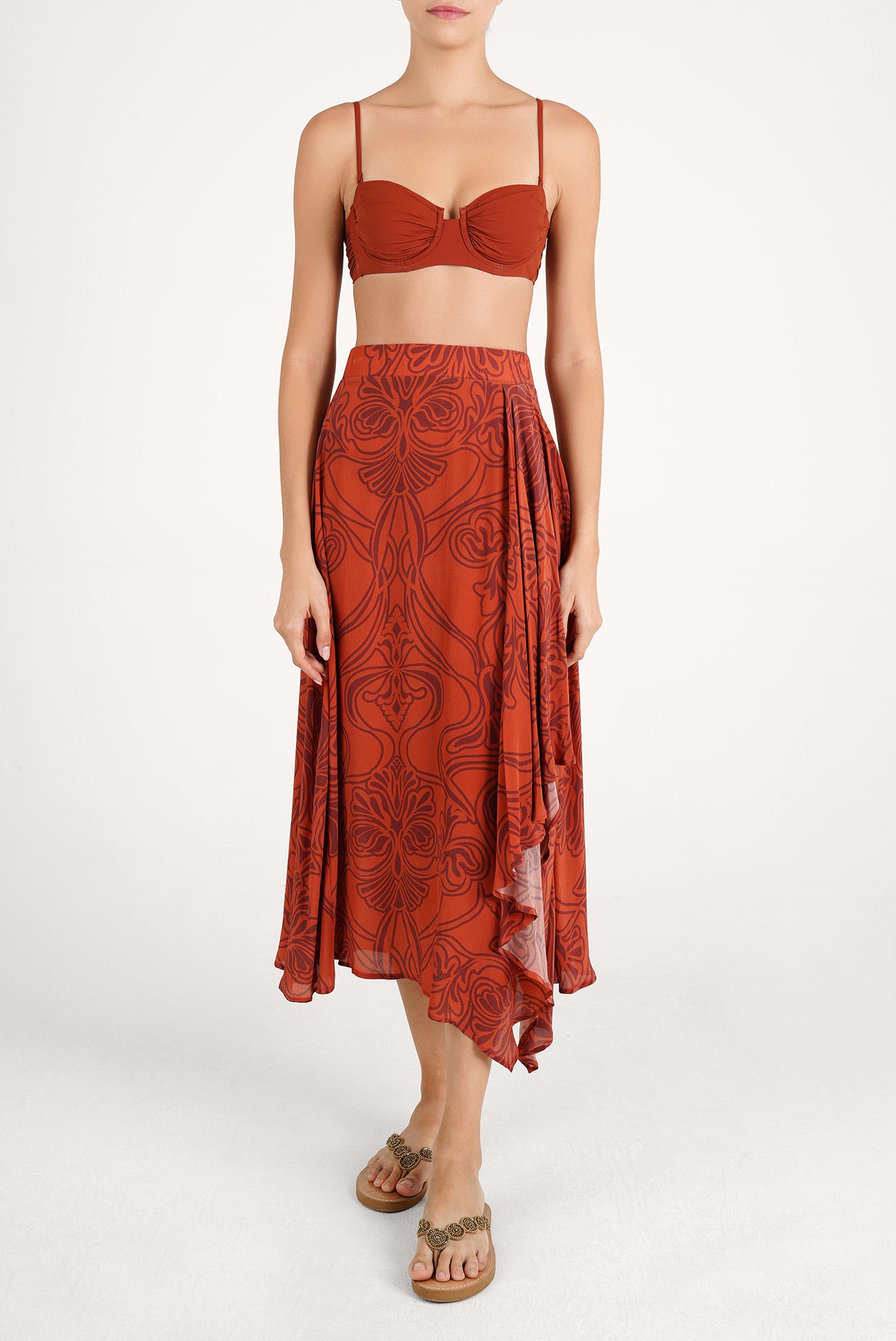 Amira Solid Maxi Skirt