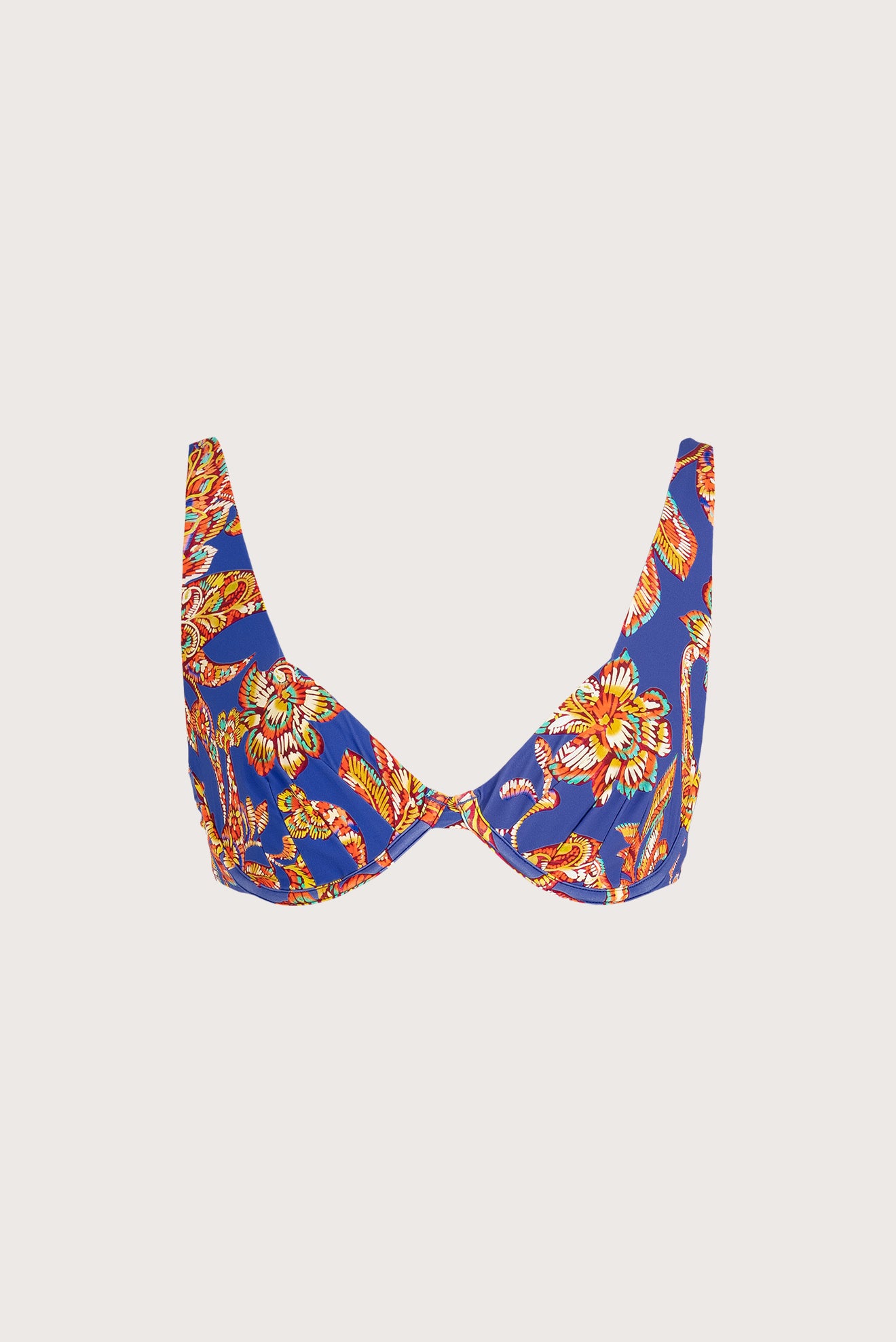 Floresta Corset Top - Paisley Print & Structured Support