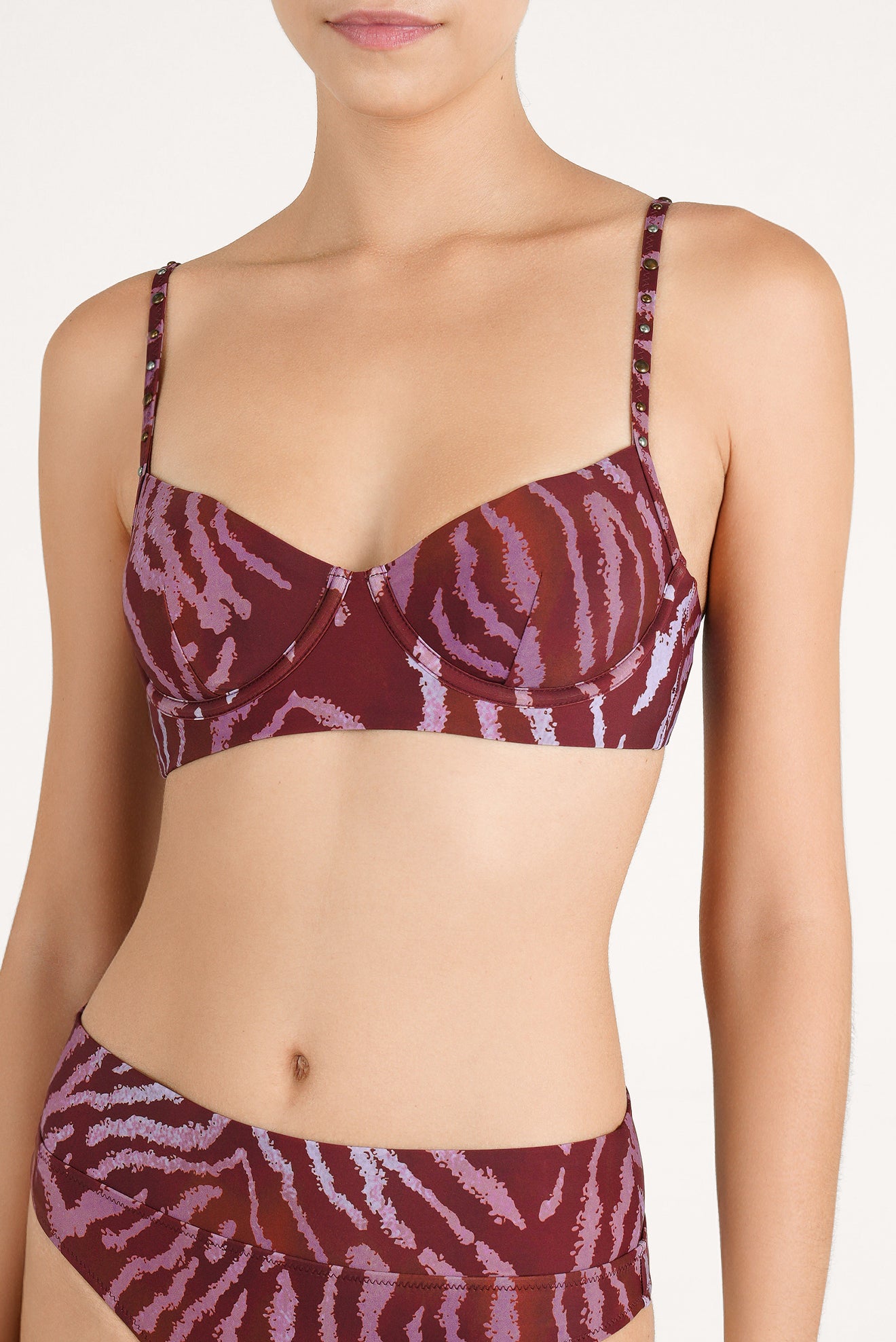 Zafira Stud Corset Bikini Top