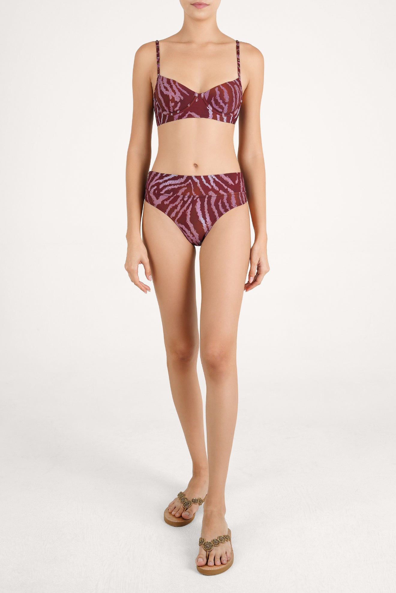 Zafira Stud Corset Bikini Top