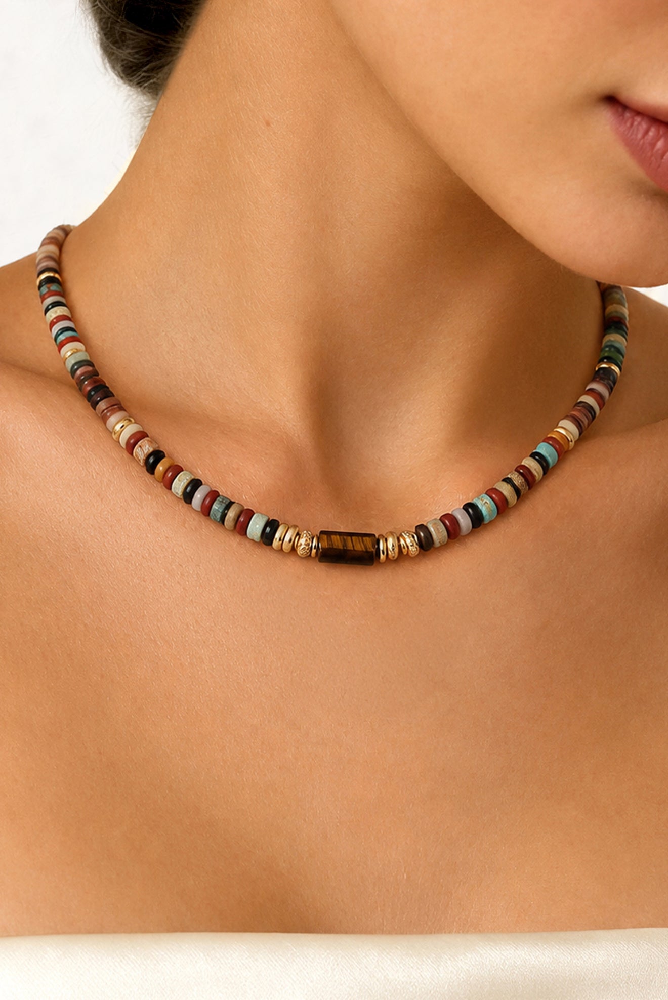 Collar de Piedras Multicolor