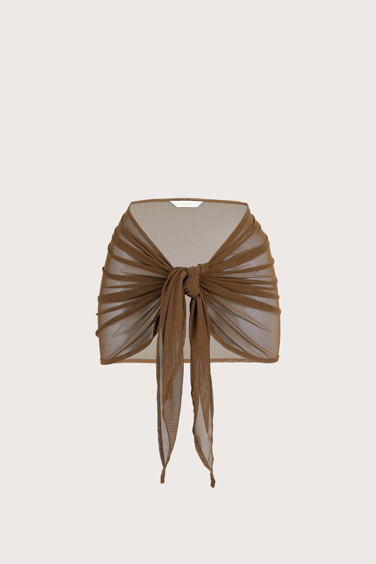 Pareo Corto Mesh Café