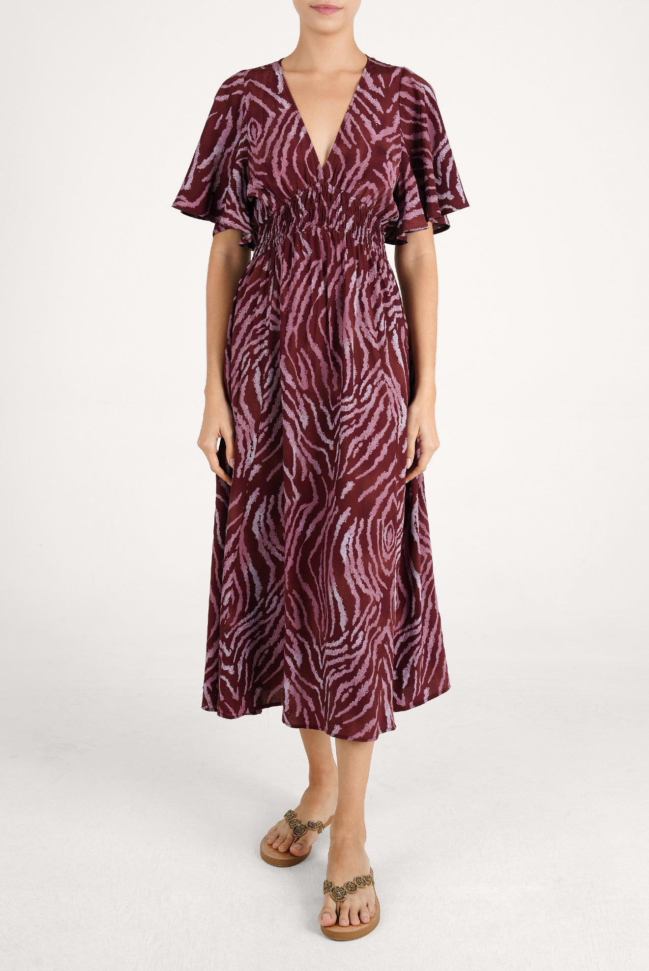 Zafira Long V-Dress