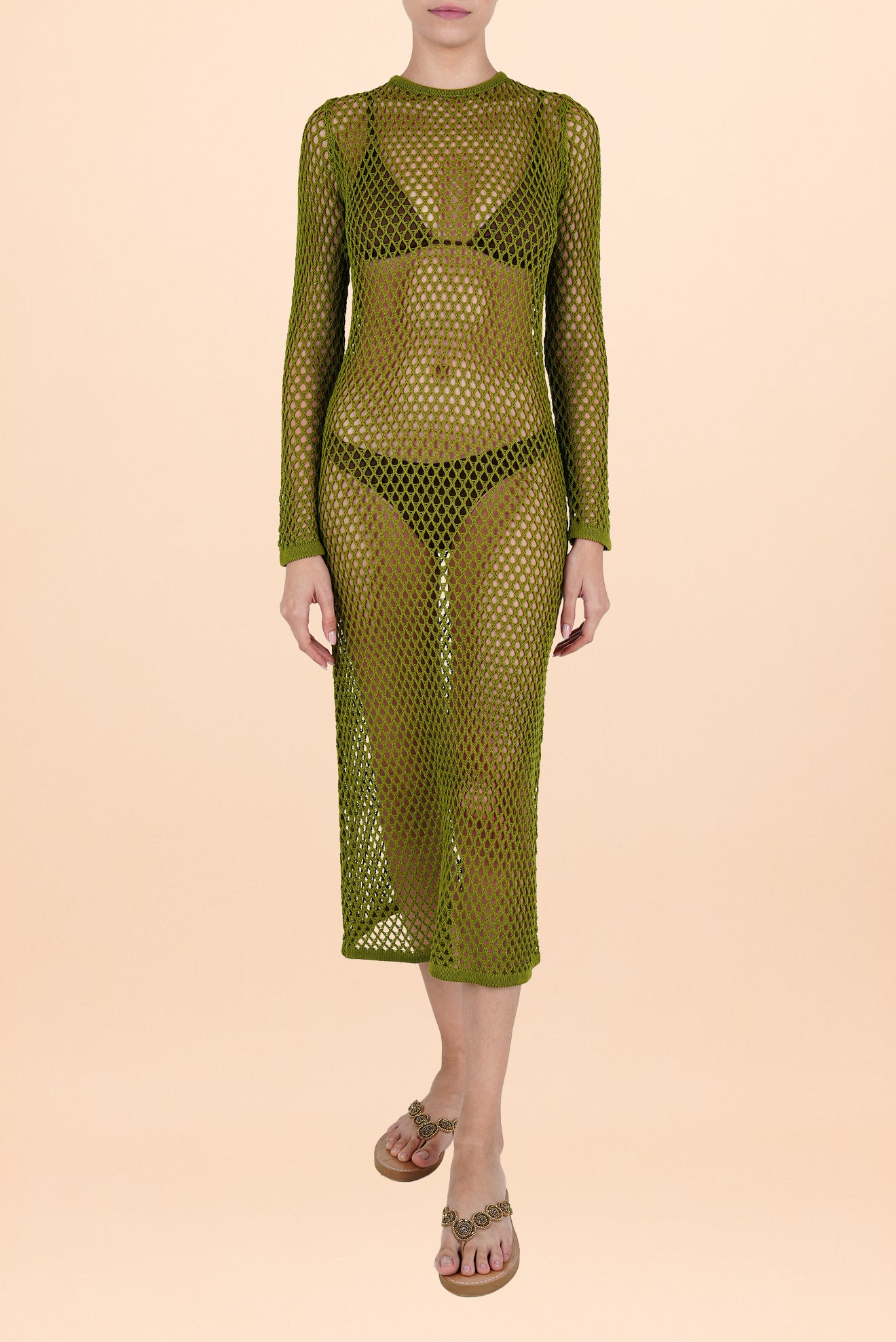 Caraiba Long Dress Green