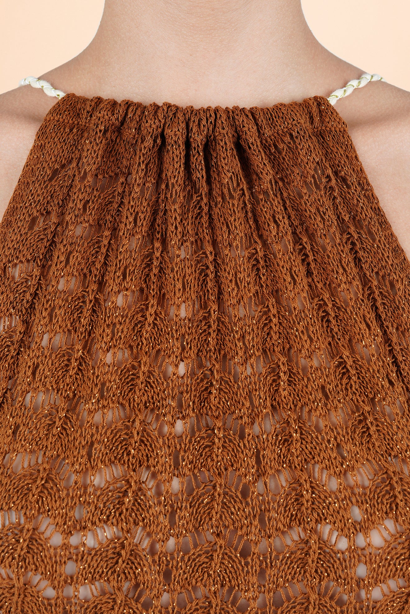 Vestido Largo Caraiba Dorado