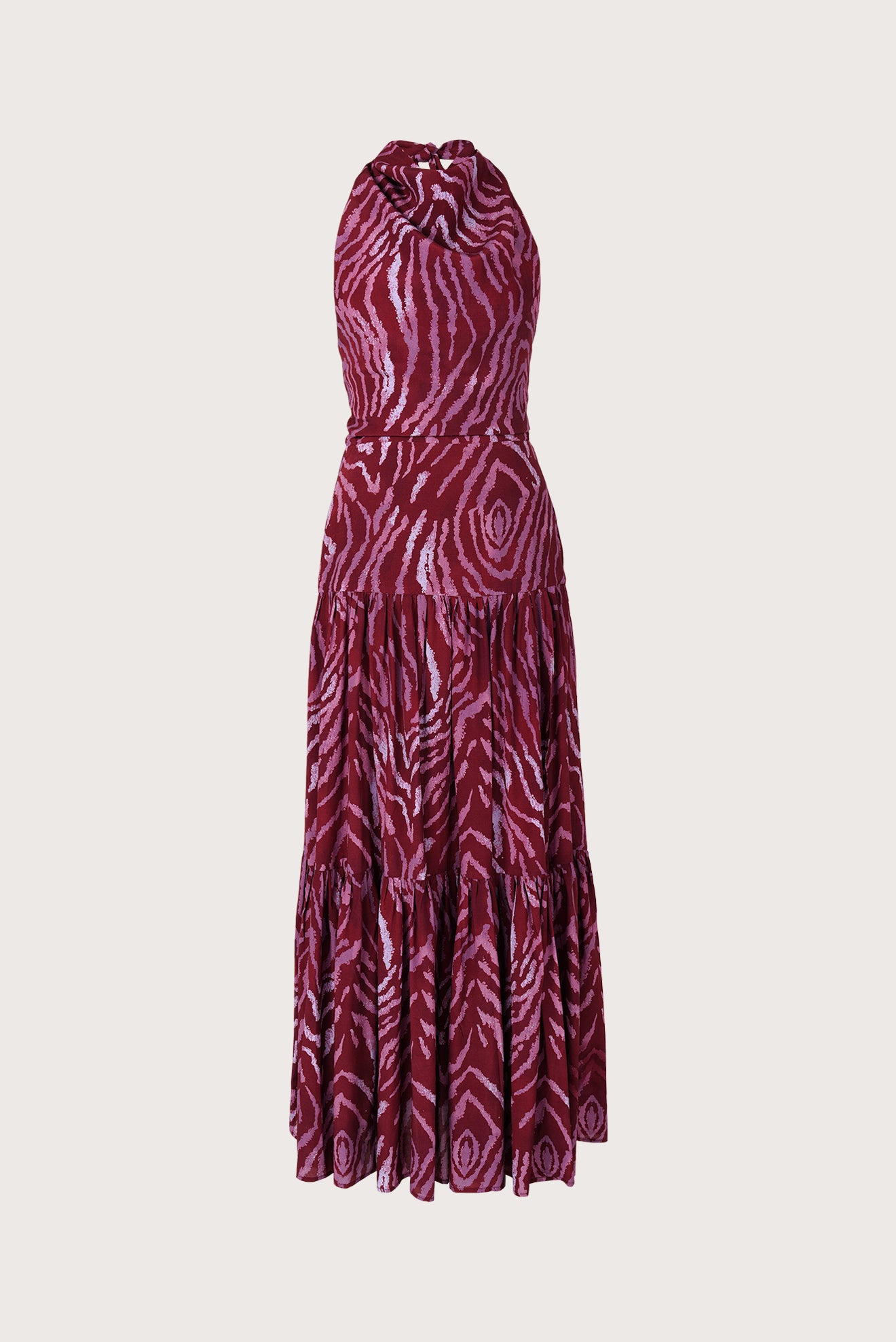 Zafira Long Halter Dress
