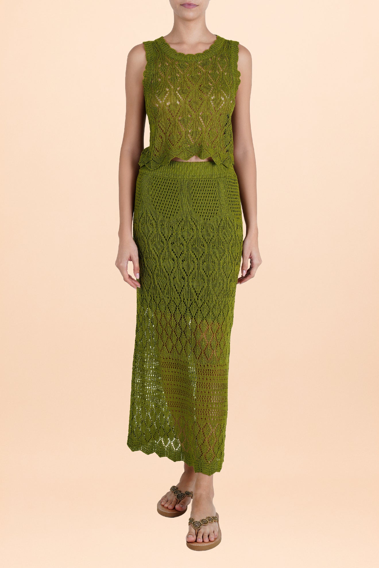 Top Crochet Caraiba Verde