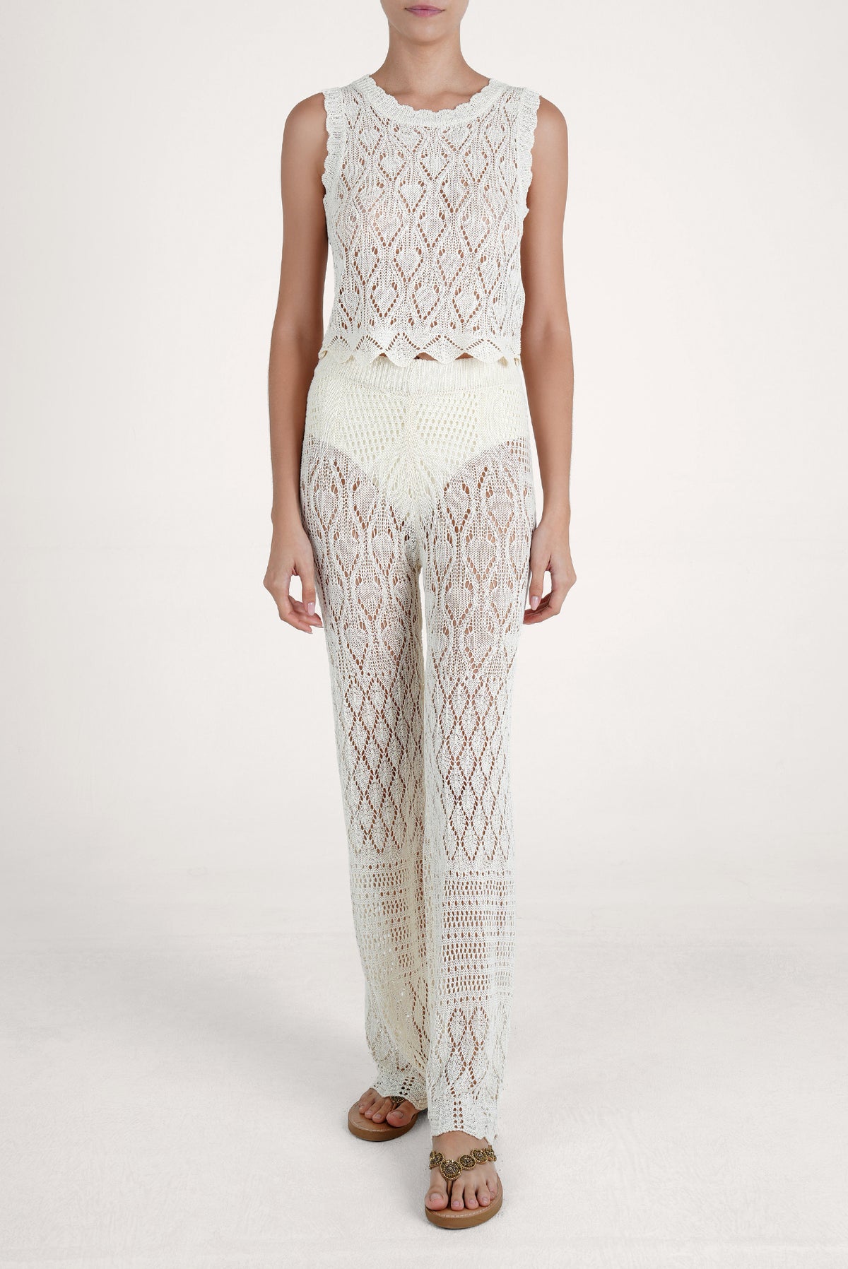 Caraiba Crochet Top Off-White