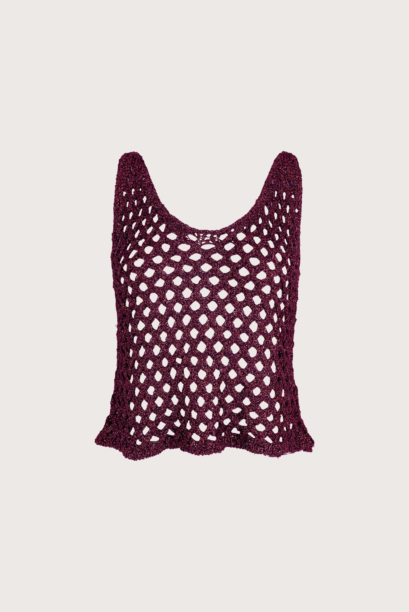 Wine Do Reis Open-Knit Top