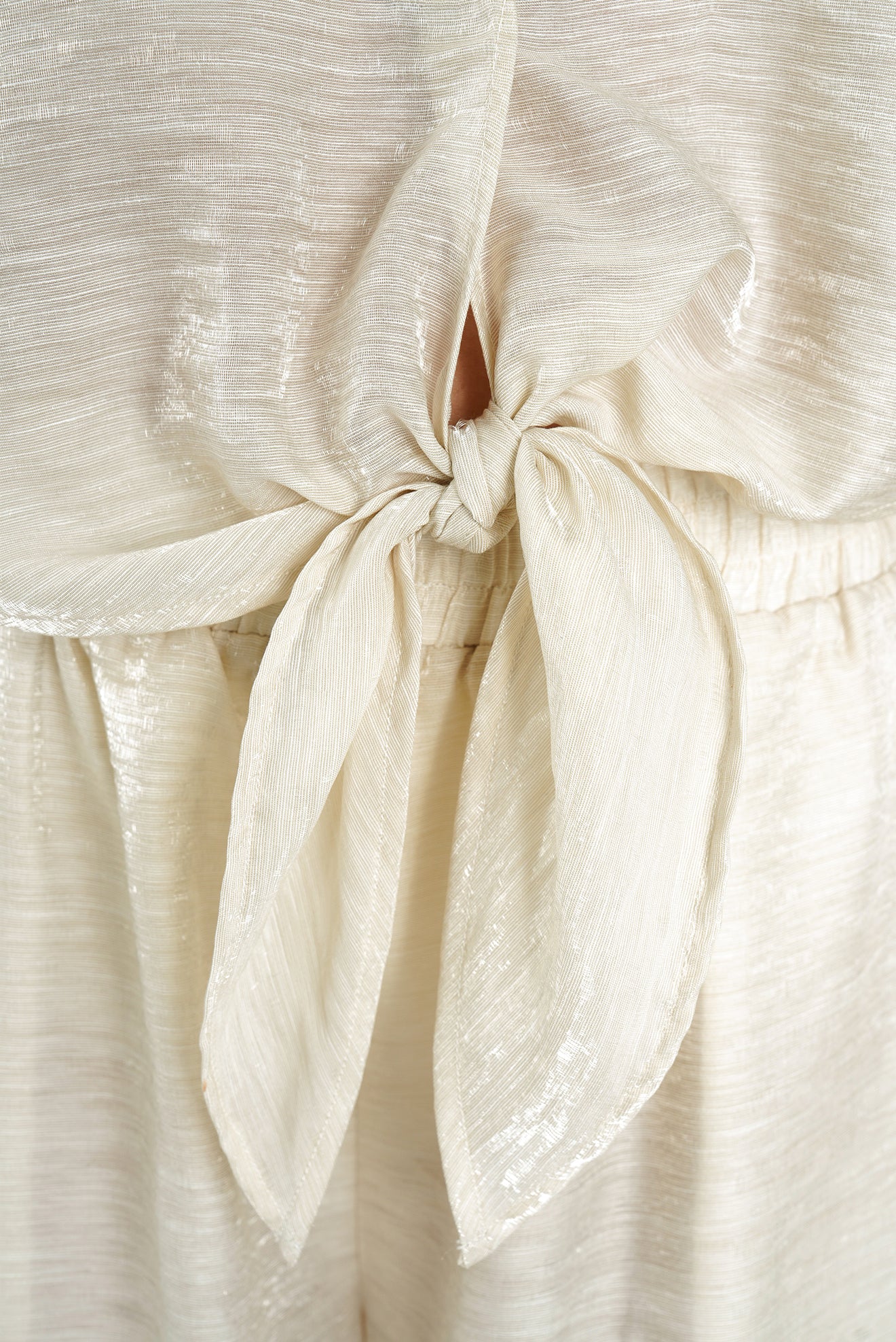 Camisa Crop Ilhabella Crema