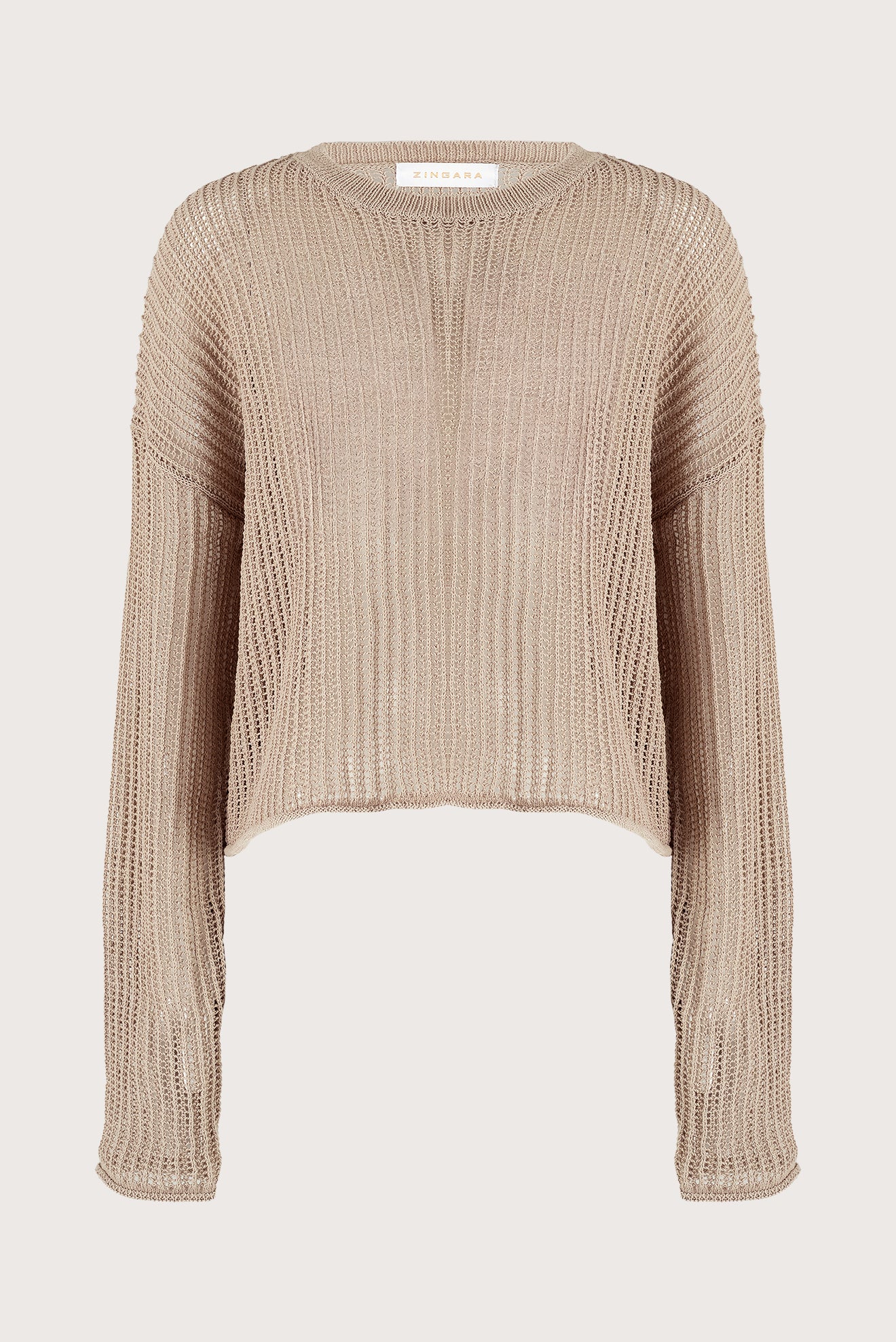 Suéter Perla Calado Gris