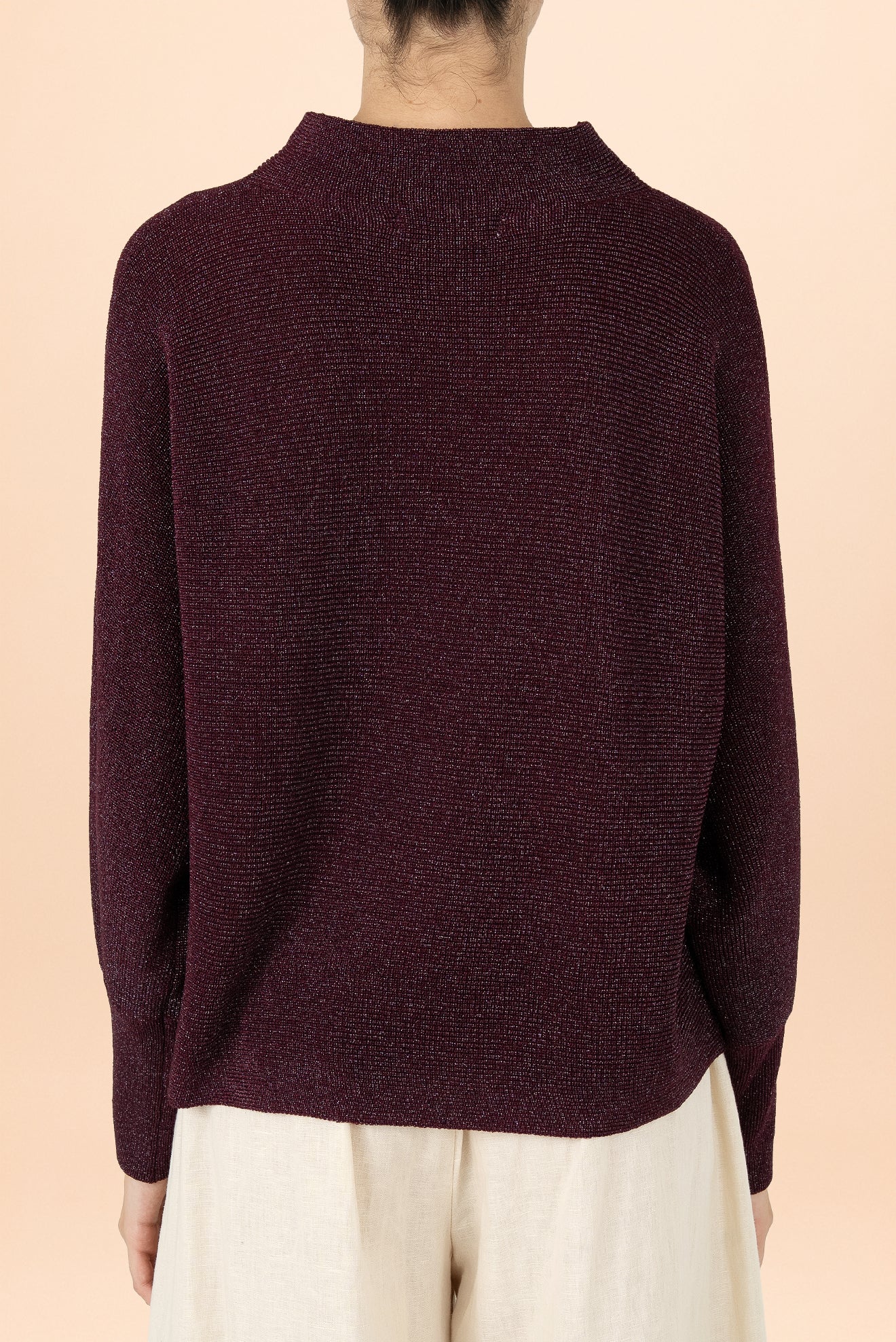 Purple Perla Bell Sweater