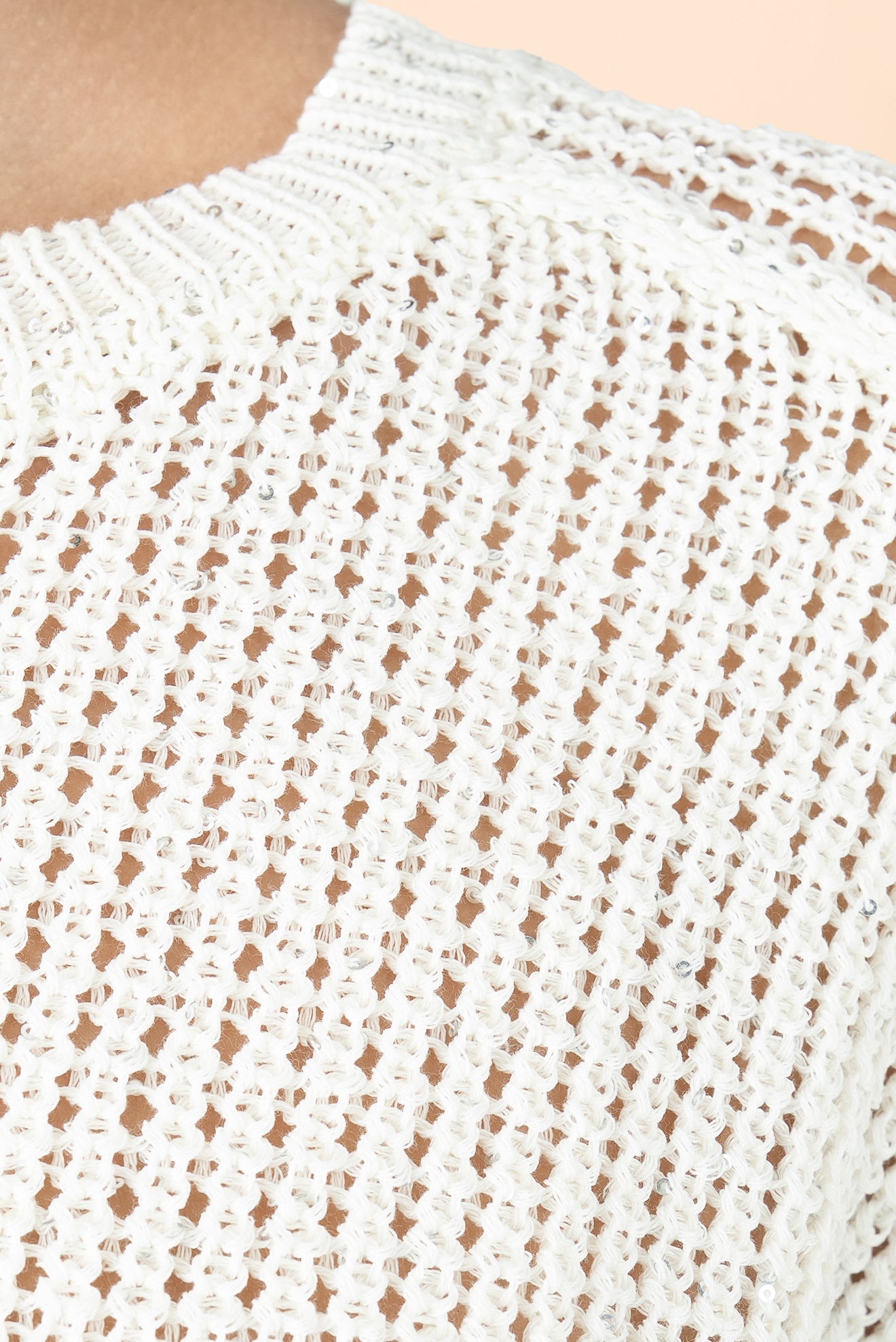 Lorena Shine White Sweater