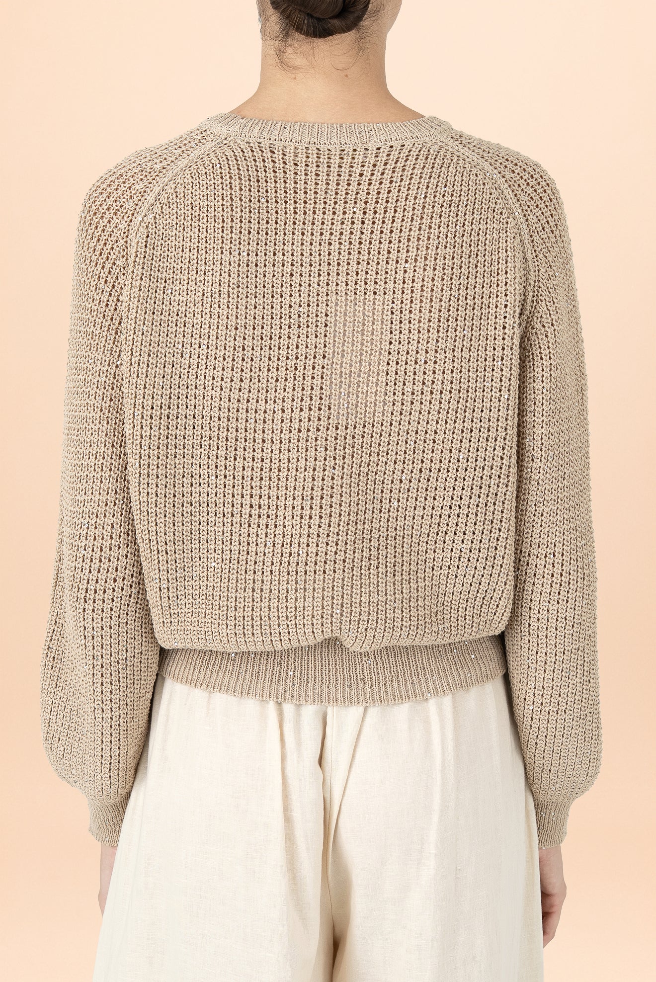 Lorena Taupe Shine Sweater