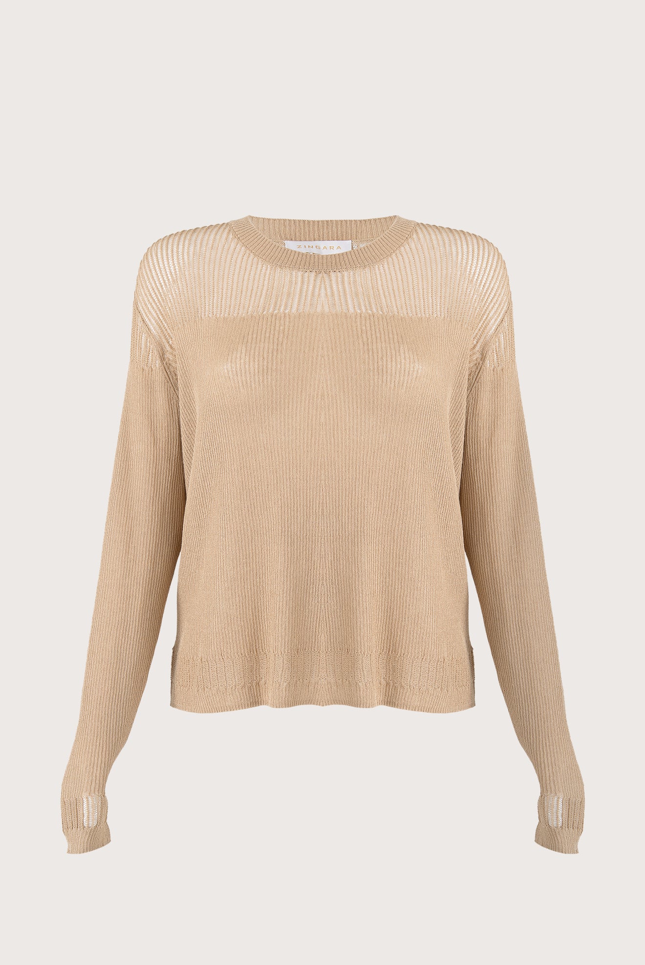 Lorena Mangas Detalle Blouse Taupe