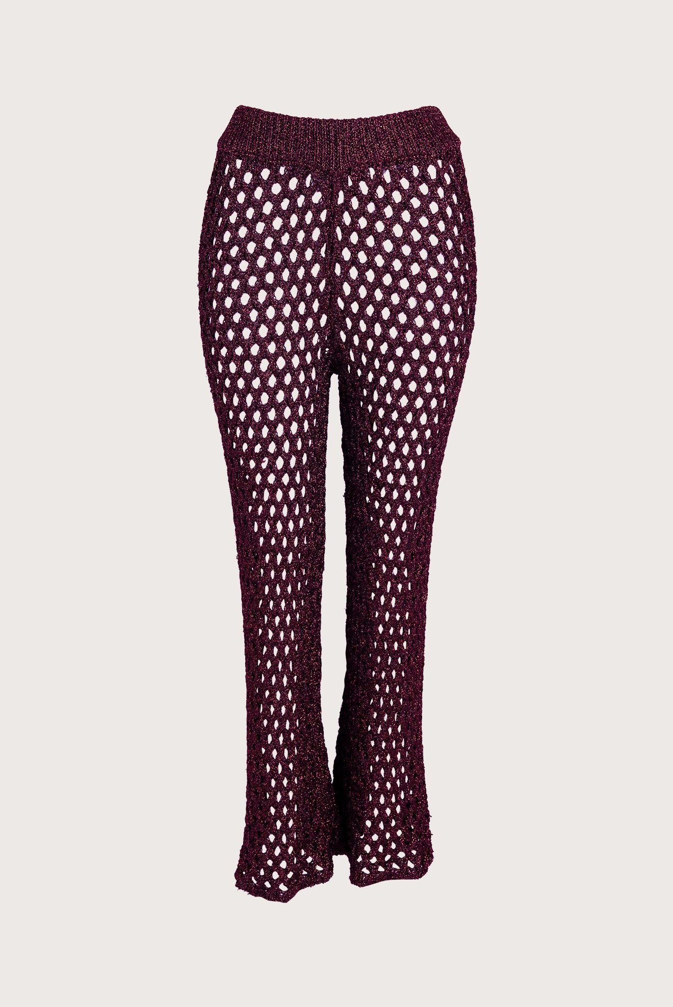 Wine Do Reis Openwork Pants