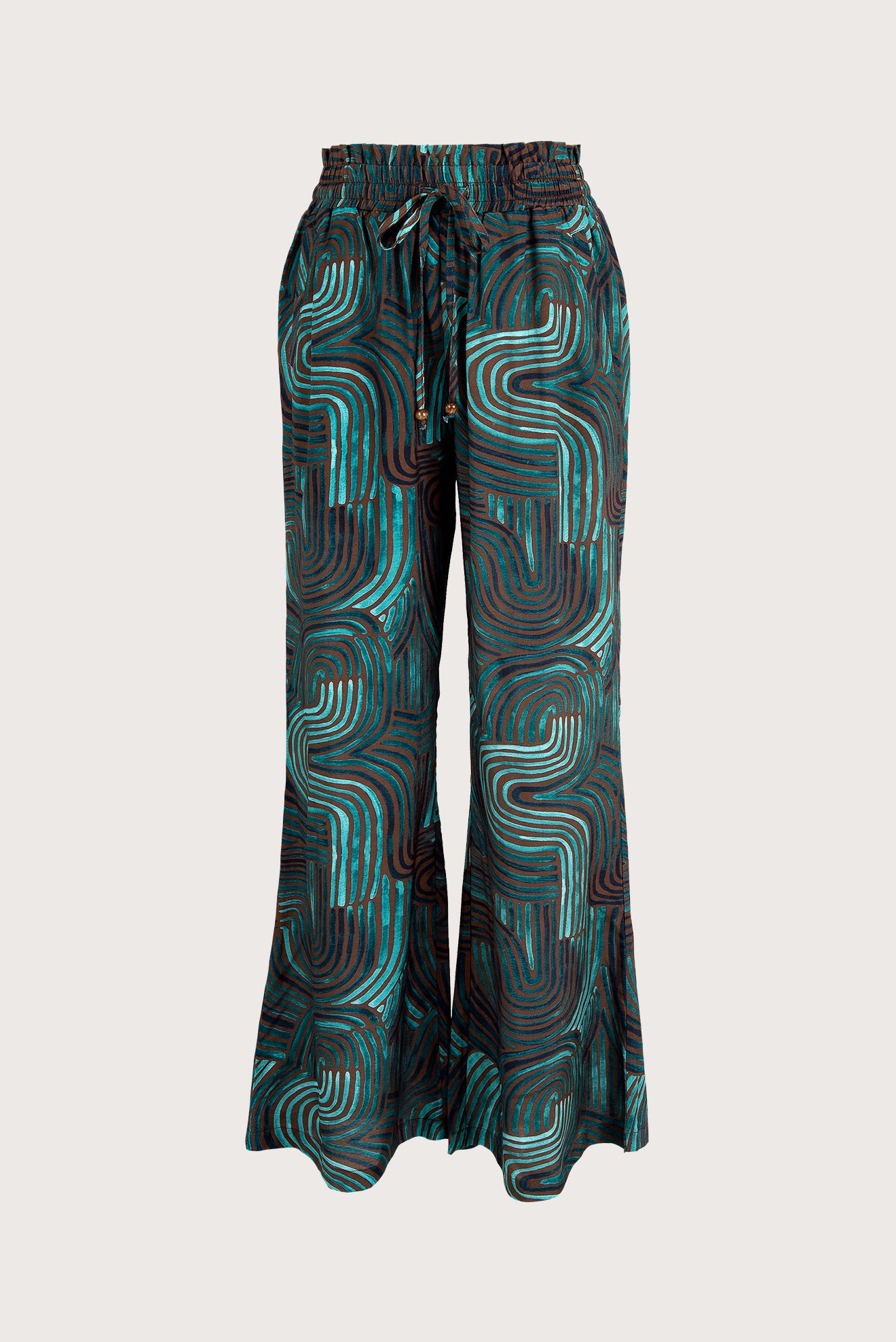 Cacao Printed Palazzo Pants