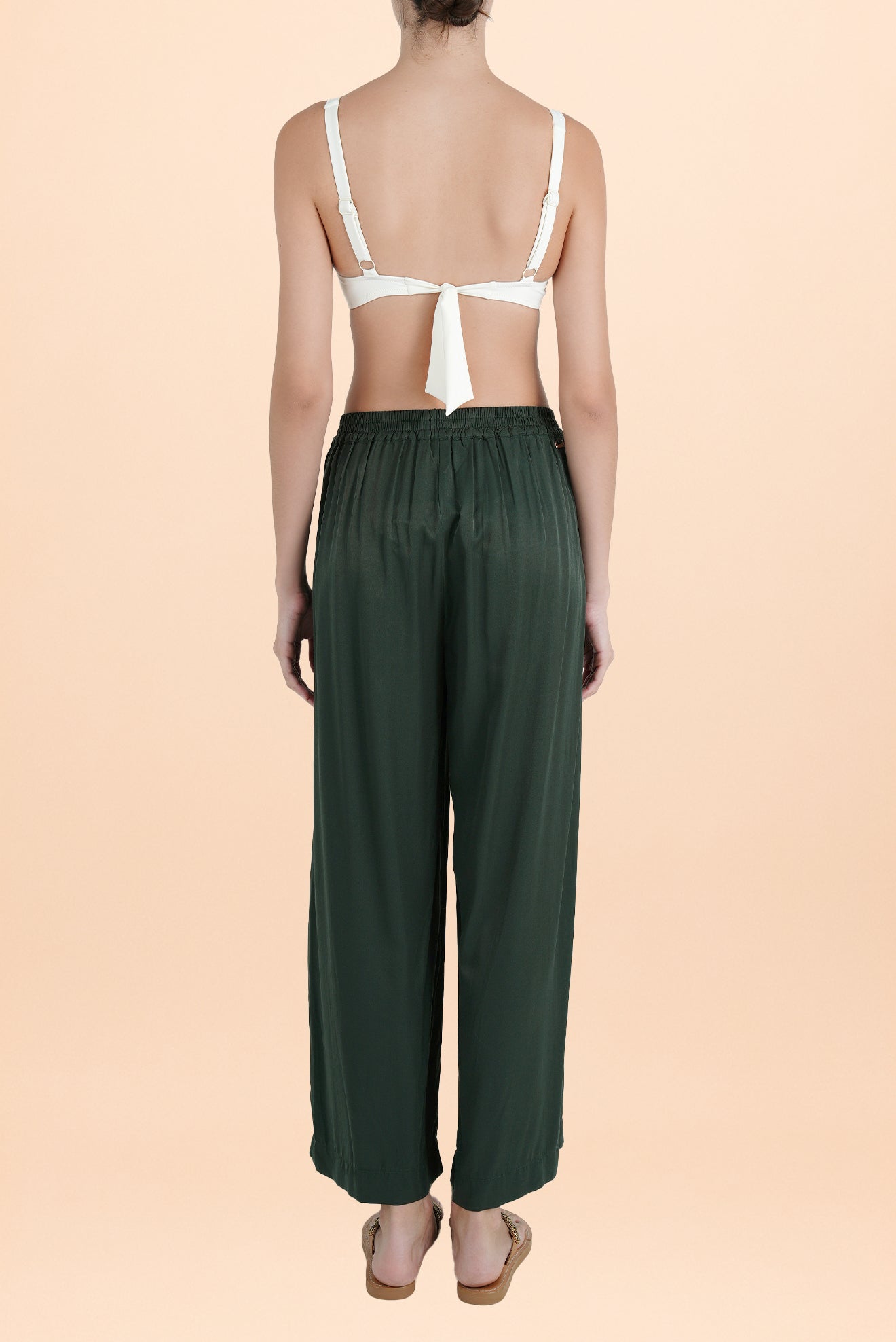 Satin Pants Green