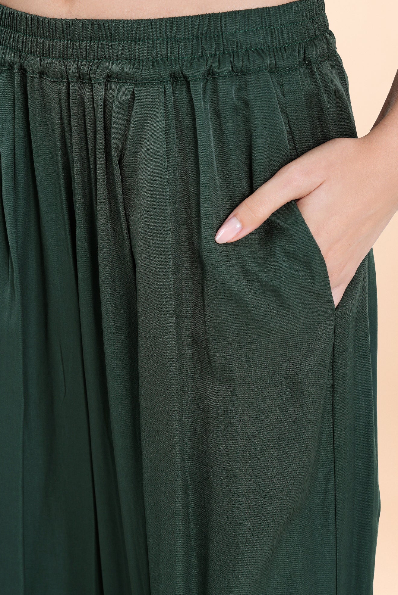 Satin Pants Green