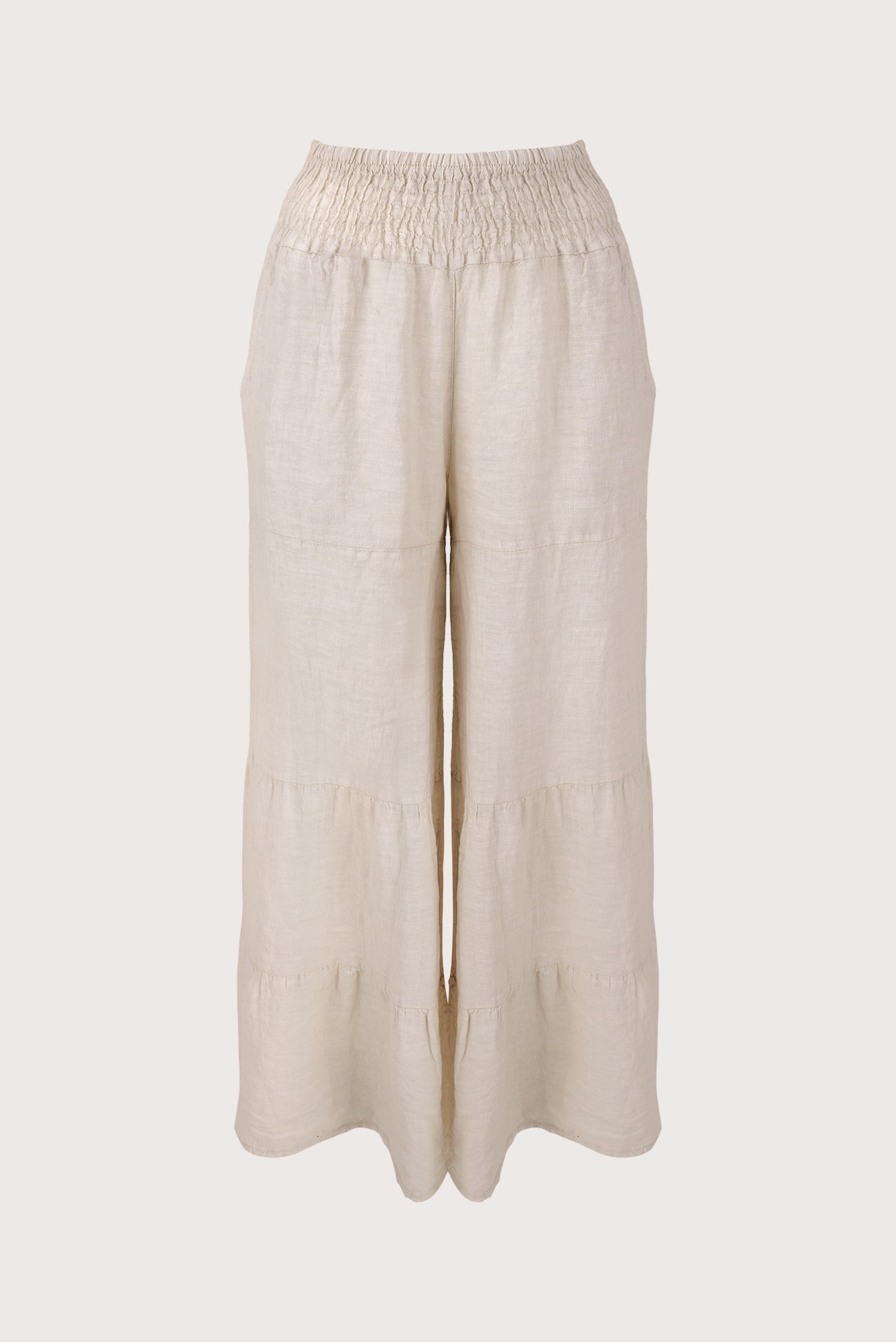 Pantalon Lino Oxy Nude, vista frontal