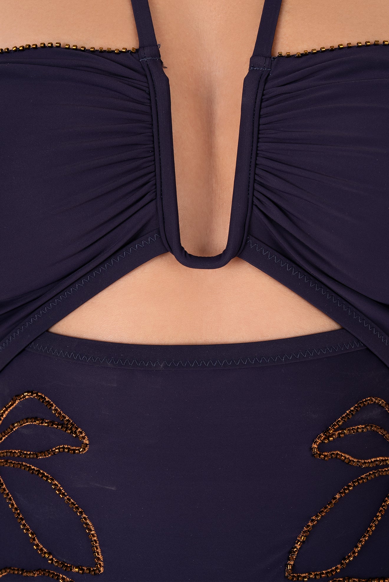 Pipa Bandeau U Embroidered One-Piece