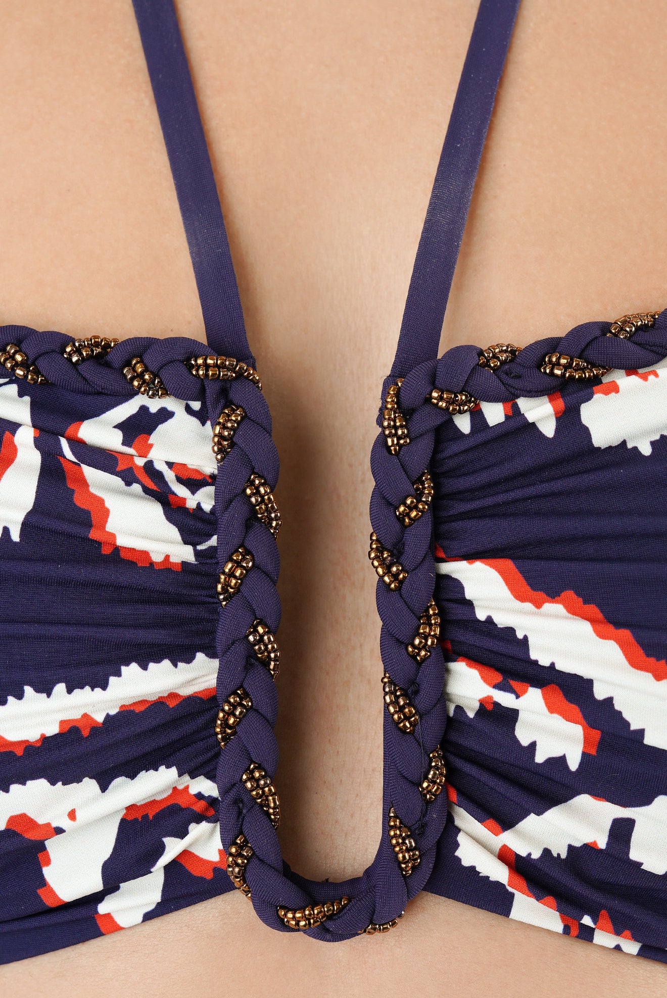 Lazuli Embroidered U-Bandeau Top