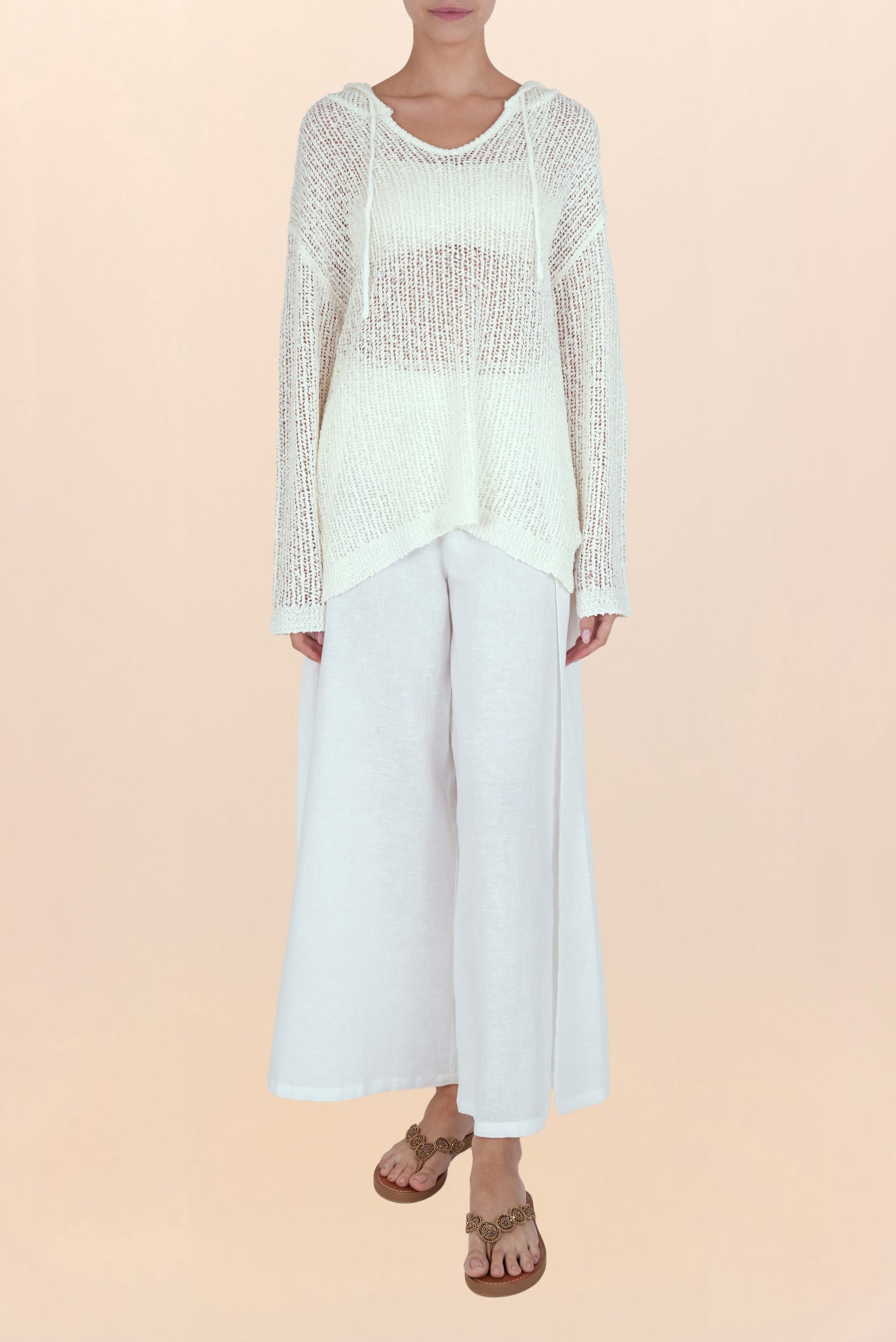 Genie Sudadera con Capucha Blanca