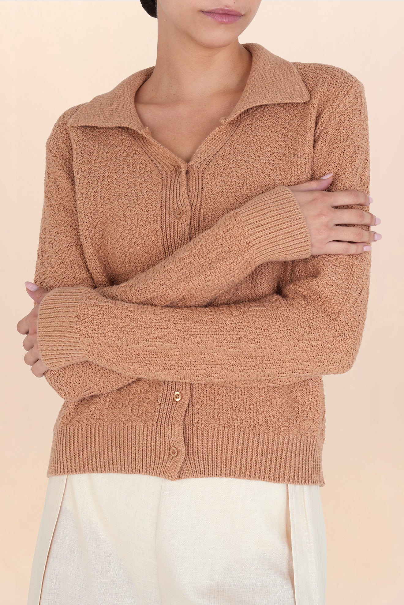 Genie Buttoned Brown