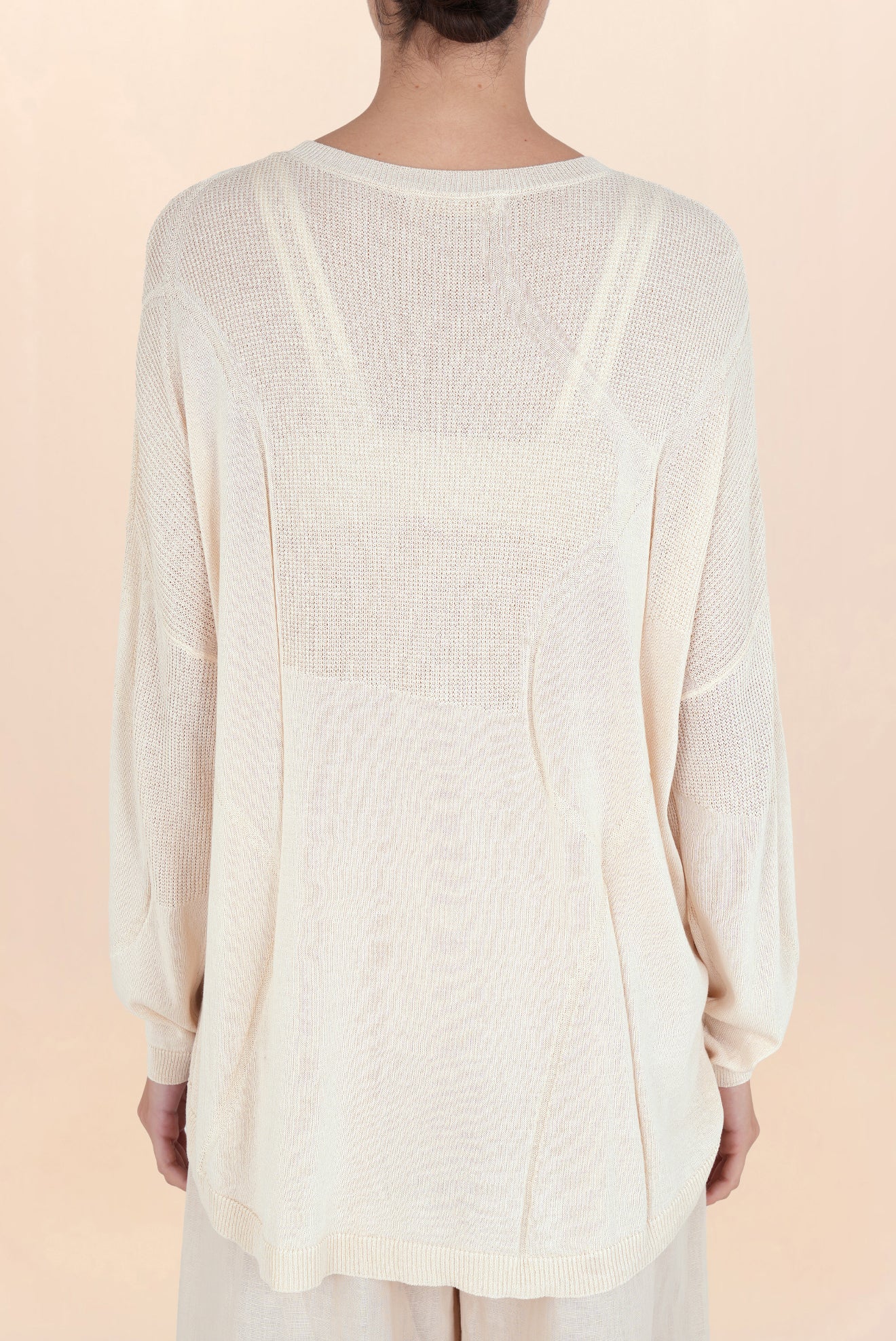 Lorena Wavy Sweater - White