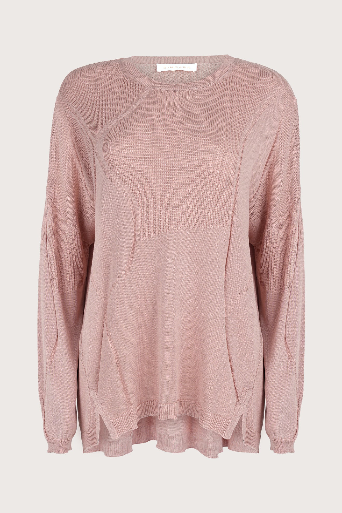 Lorena Wavy Sweater - Pink
