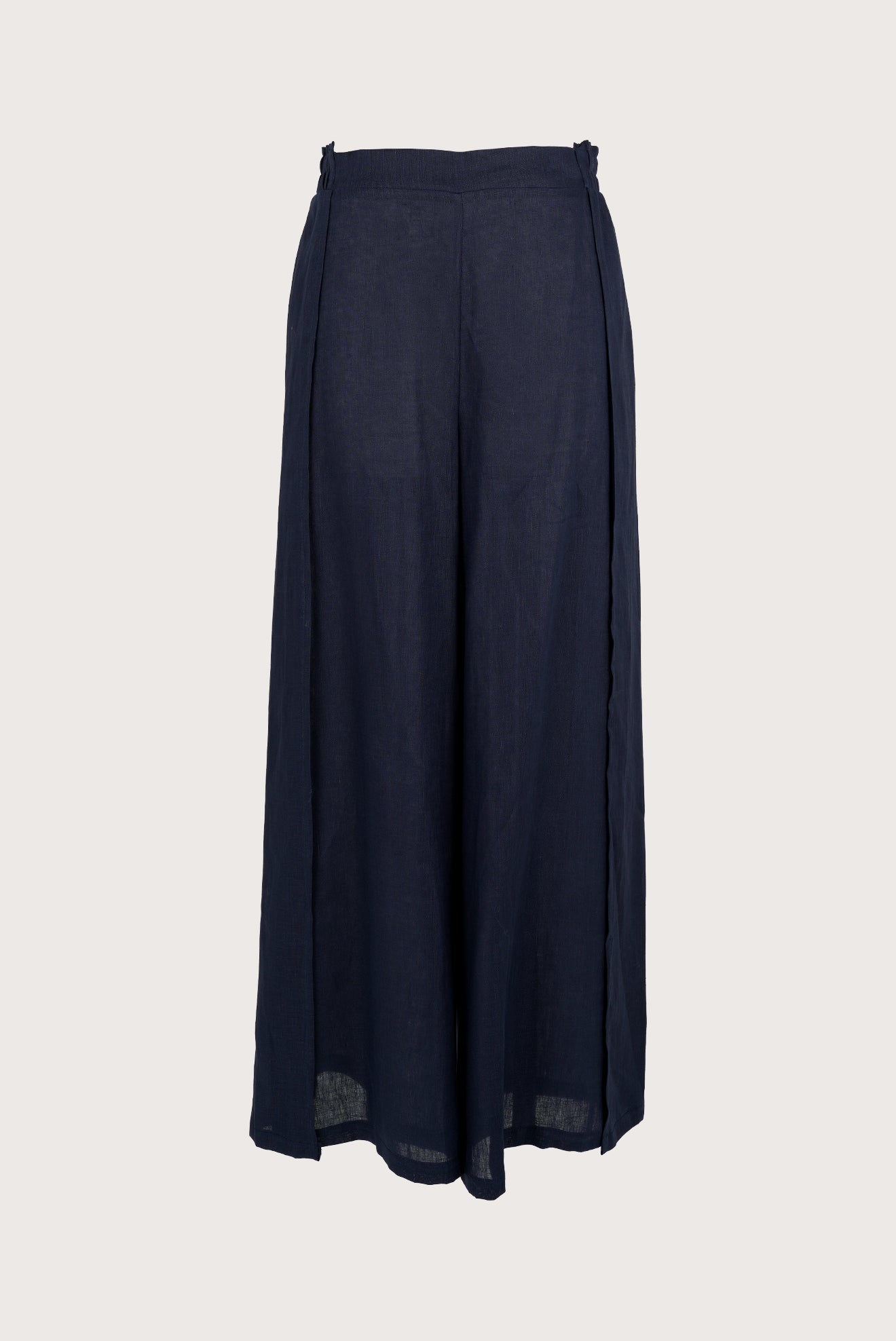 Blue Open Linen Pants