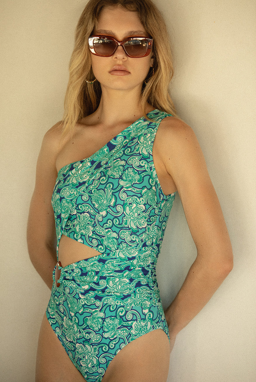LUCCA ONE-SHOULDER SWIMSUIT