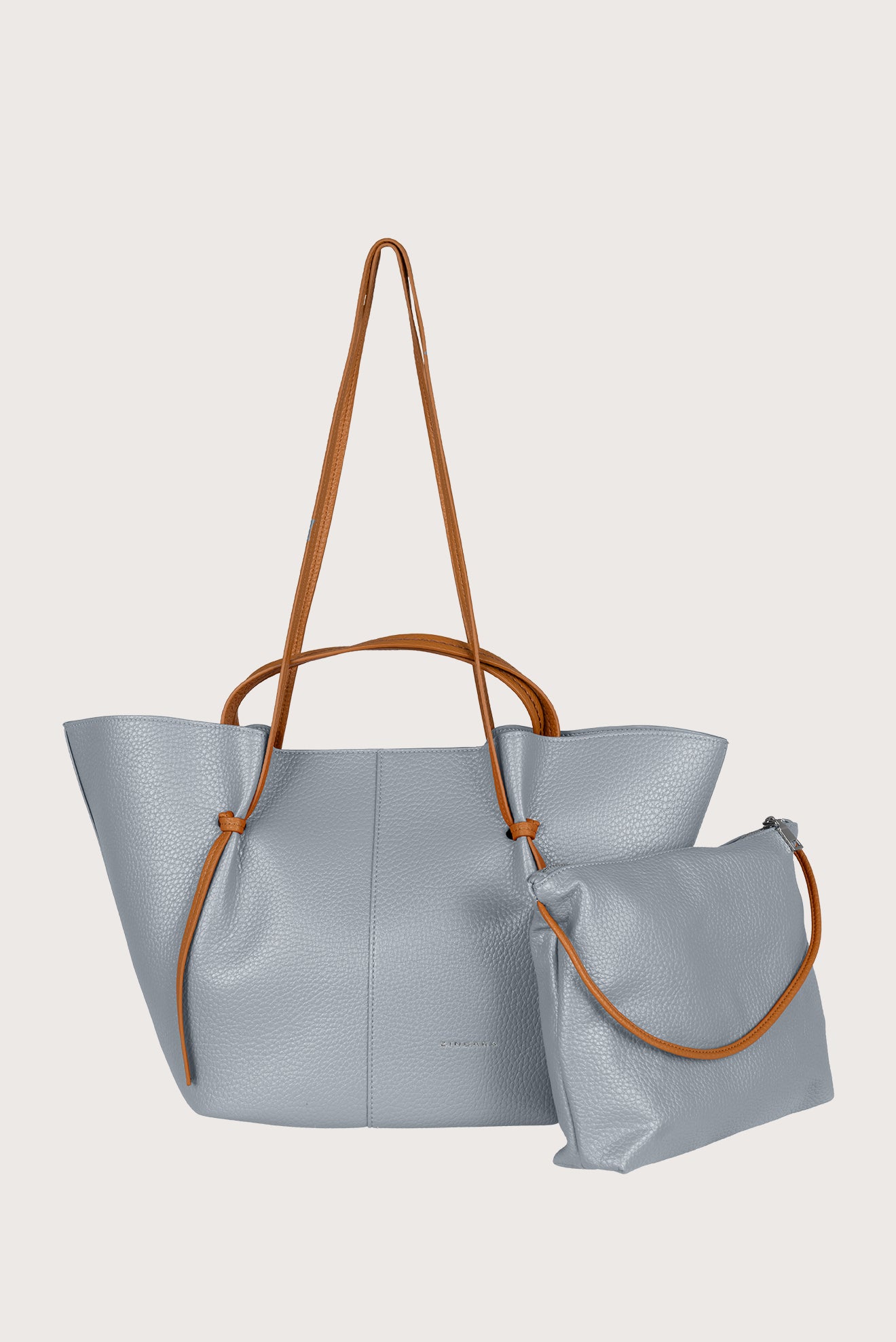 Bolsa celeste grande con mini bolsa incluida, ideal para regalo