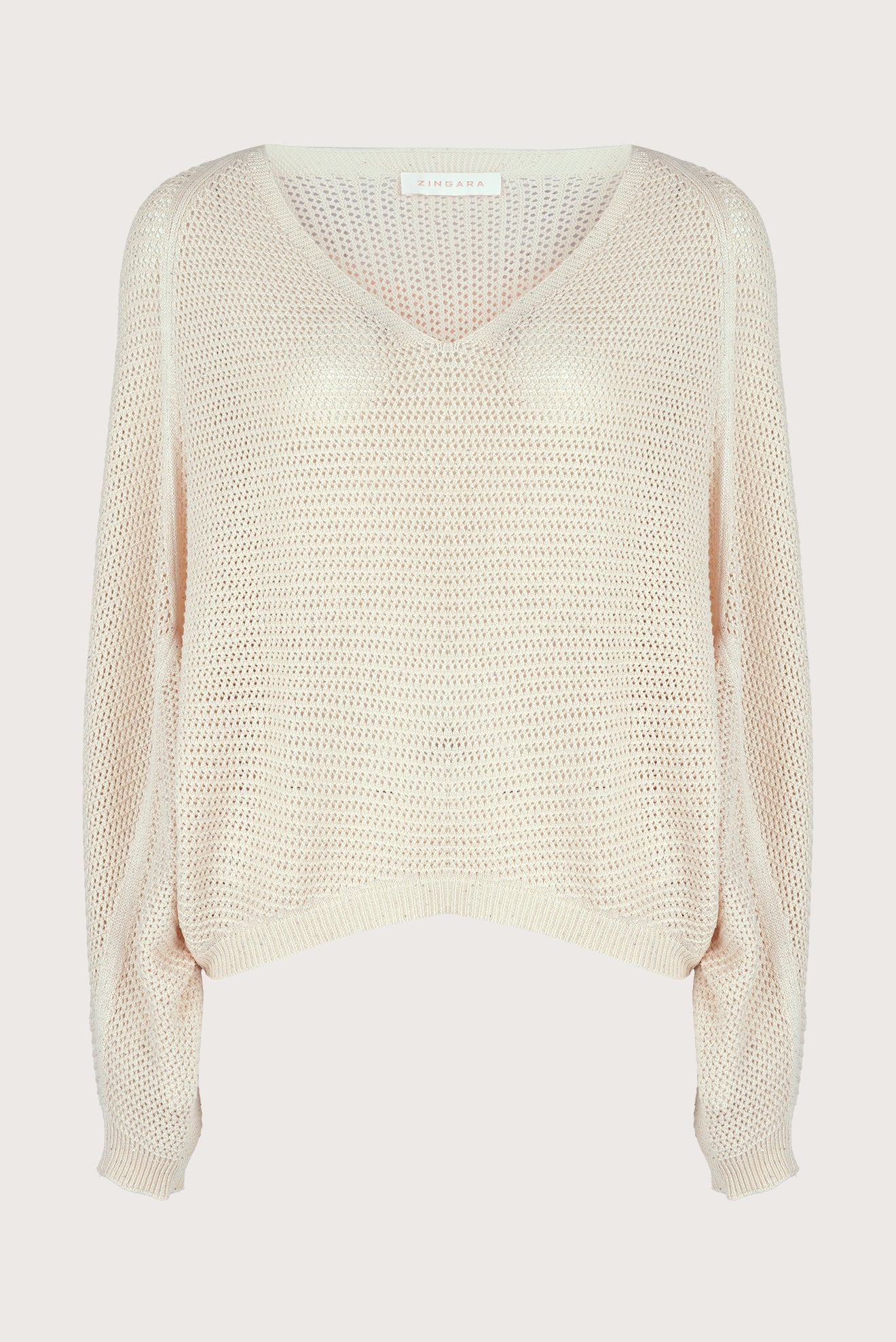 Suéter Calado Lorena Web Beige