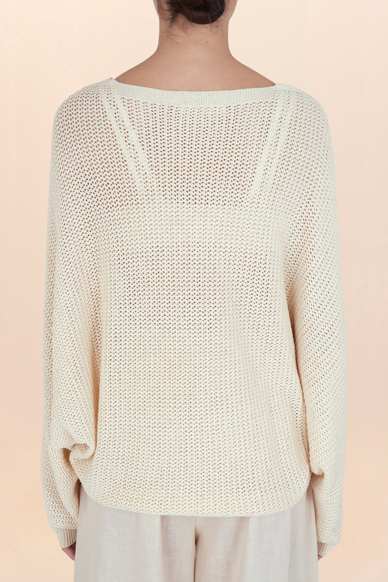 Suéter Calado Lorena Web Beige