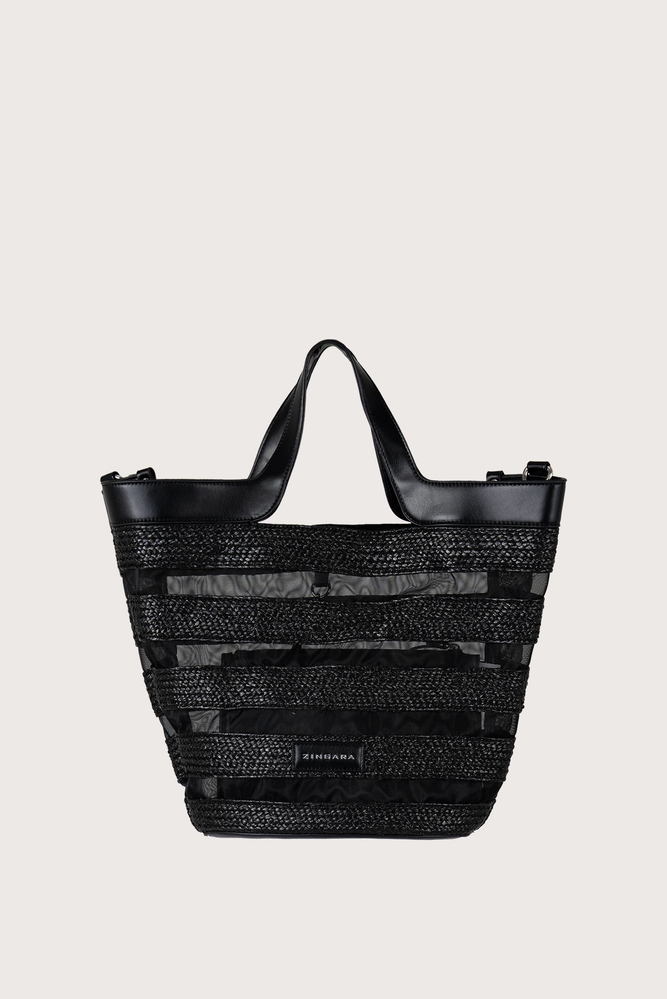 Black Basket Bag - Functional Design with a Modern Twist